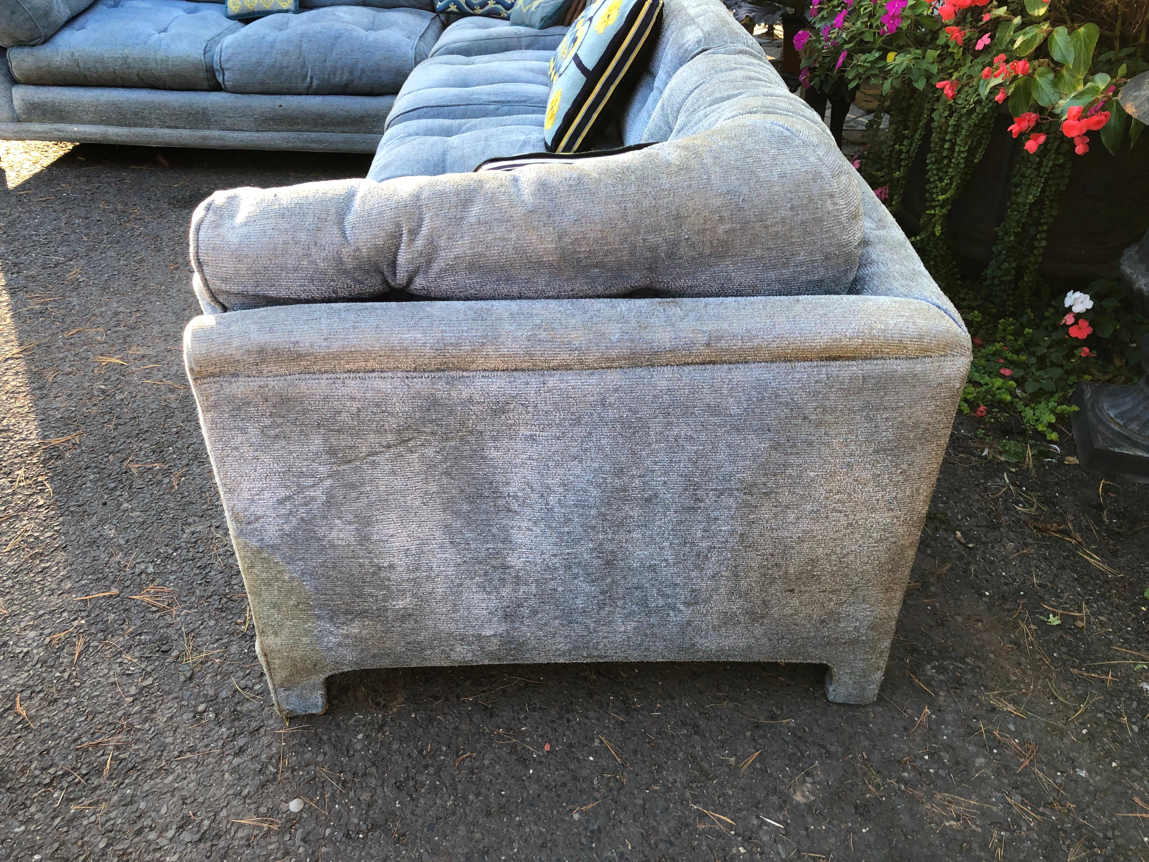 Sensational 3 Piece Milo Baughman style Sectional Sofa Century Furniture Co. For Sale 3