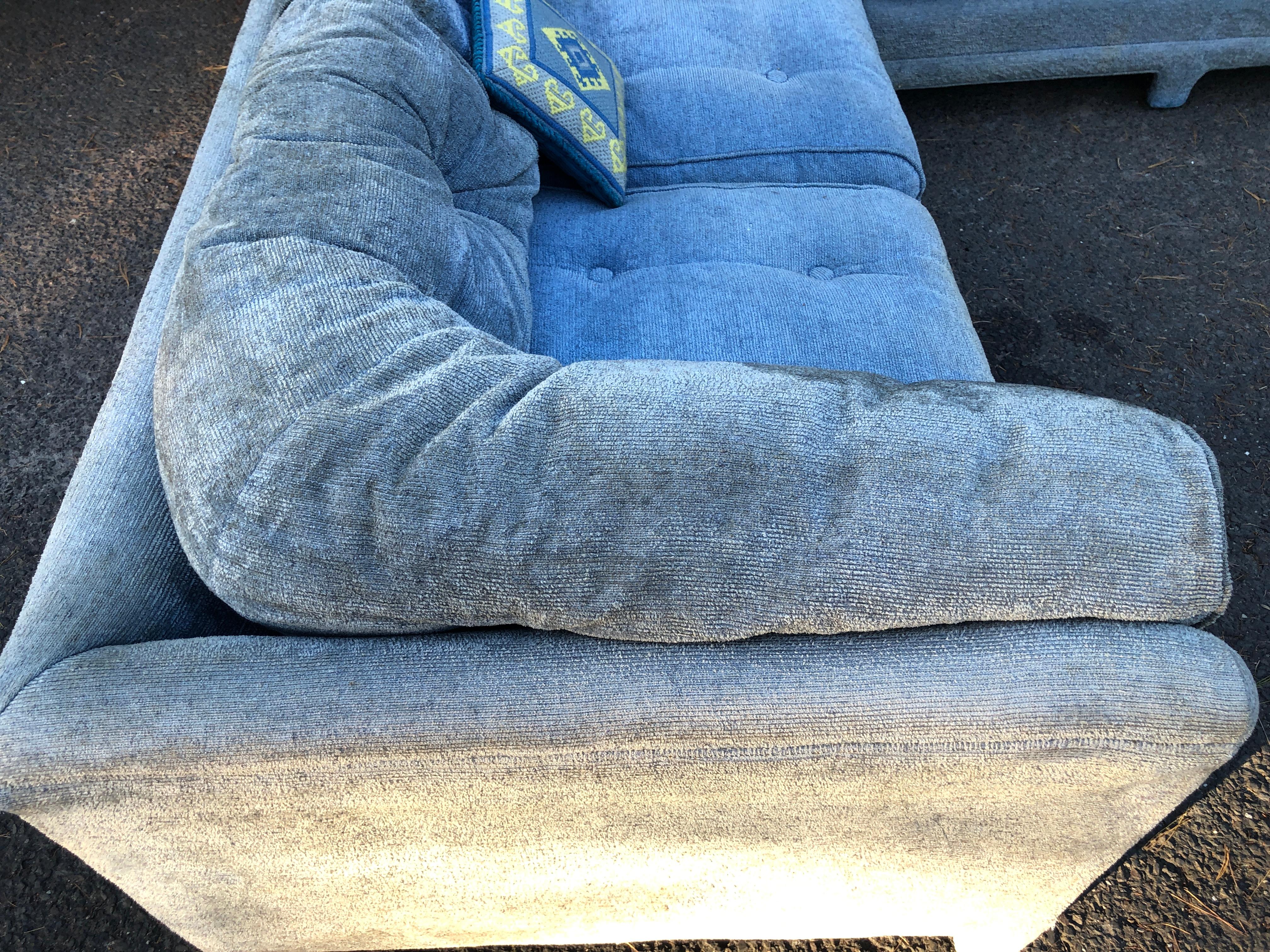 Sensational 3 Piece Milo Baughman style Sectional Sofa Century Furniture Co. For Sale 4
