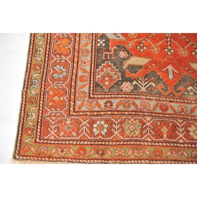 Hand-Knotted Sensational Antique Caucasian Karabagh Tribal Rug For Sale