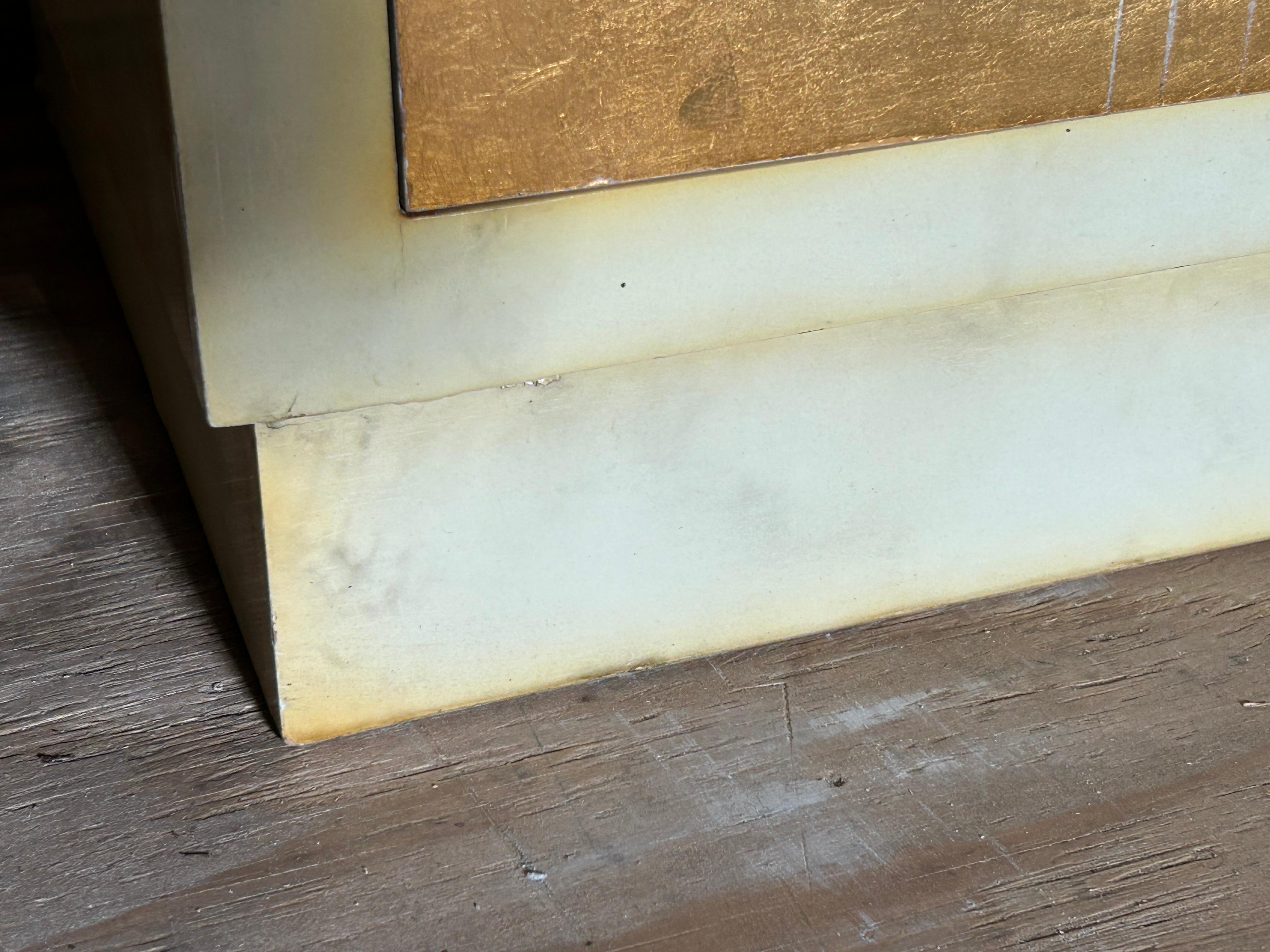 Sensationelle Creme Blattgold Chinoiserie Credenza Kabinett Konsole LaVerne Stil im Angebot 8