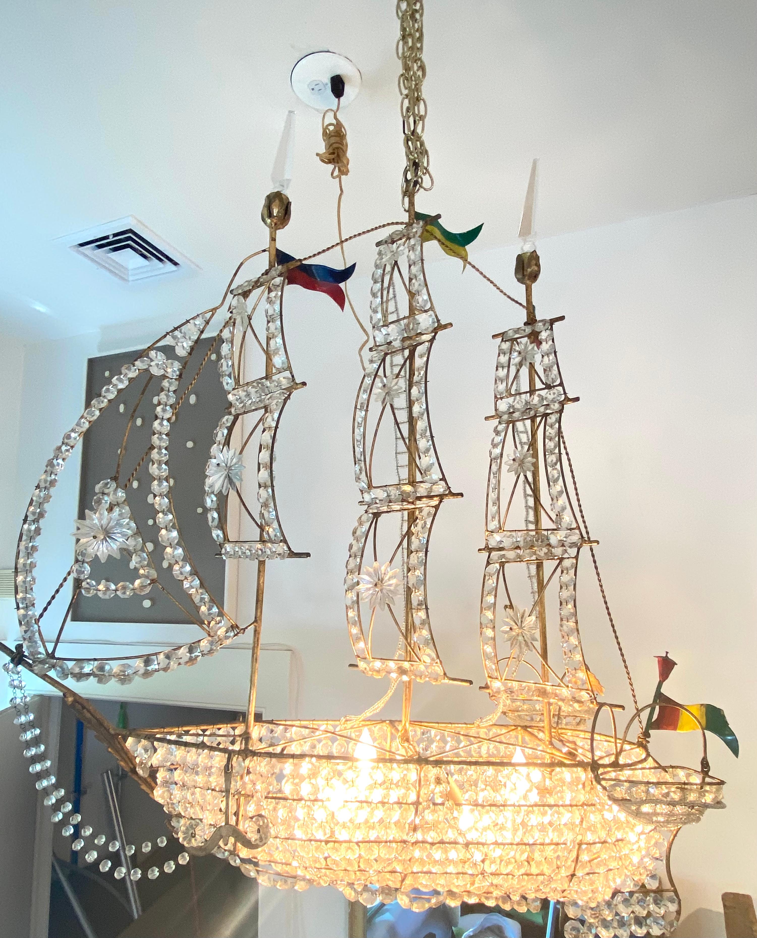 pirate ship chandelier