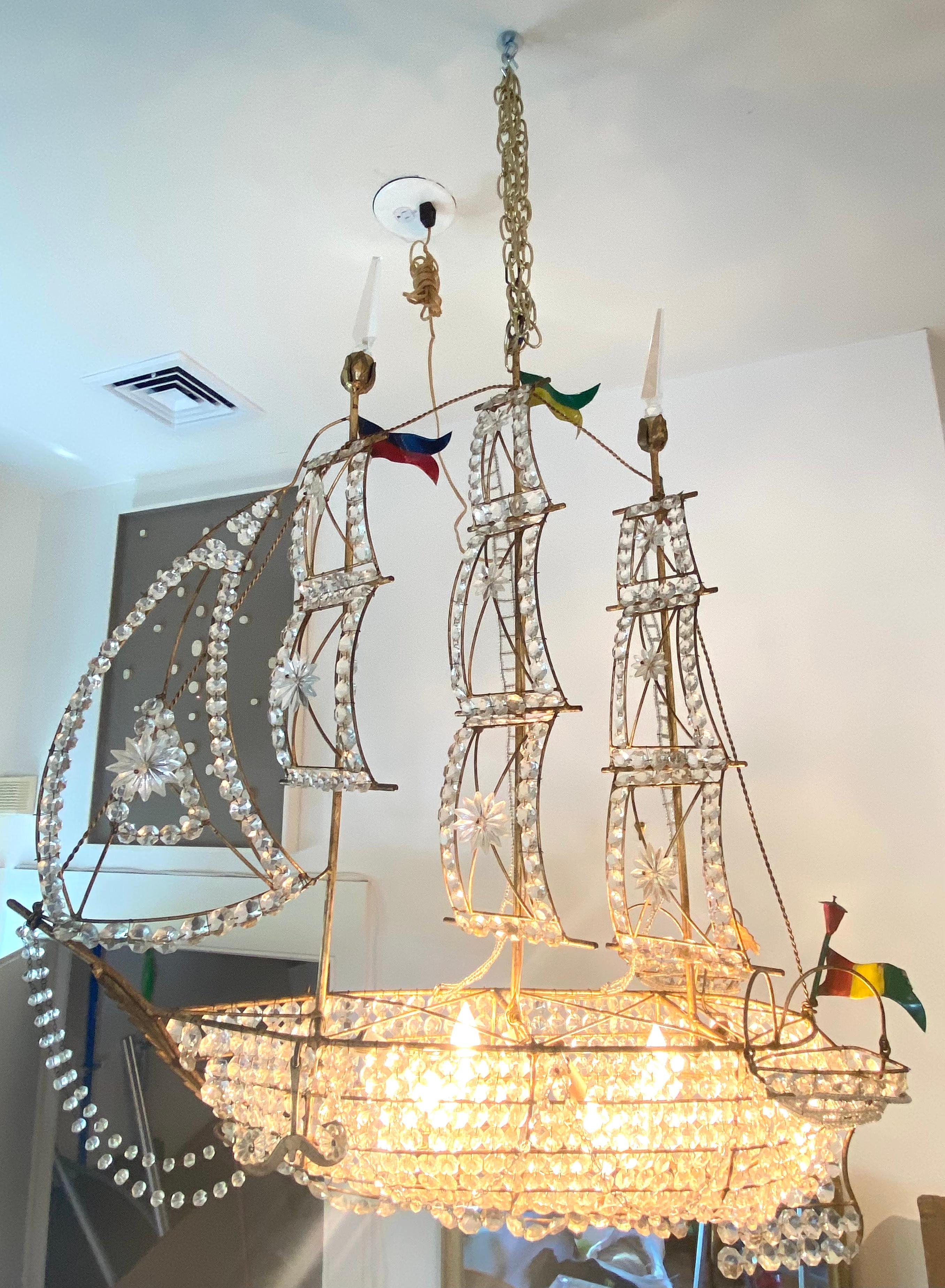 sailboat chandelier