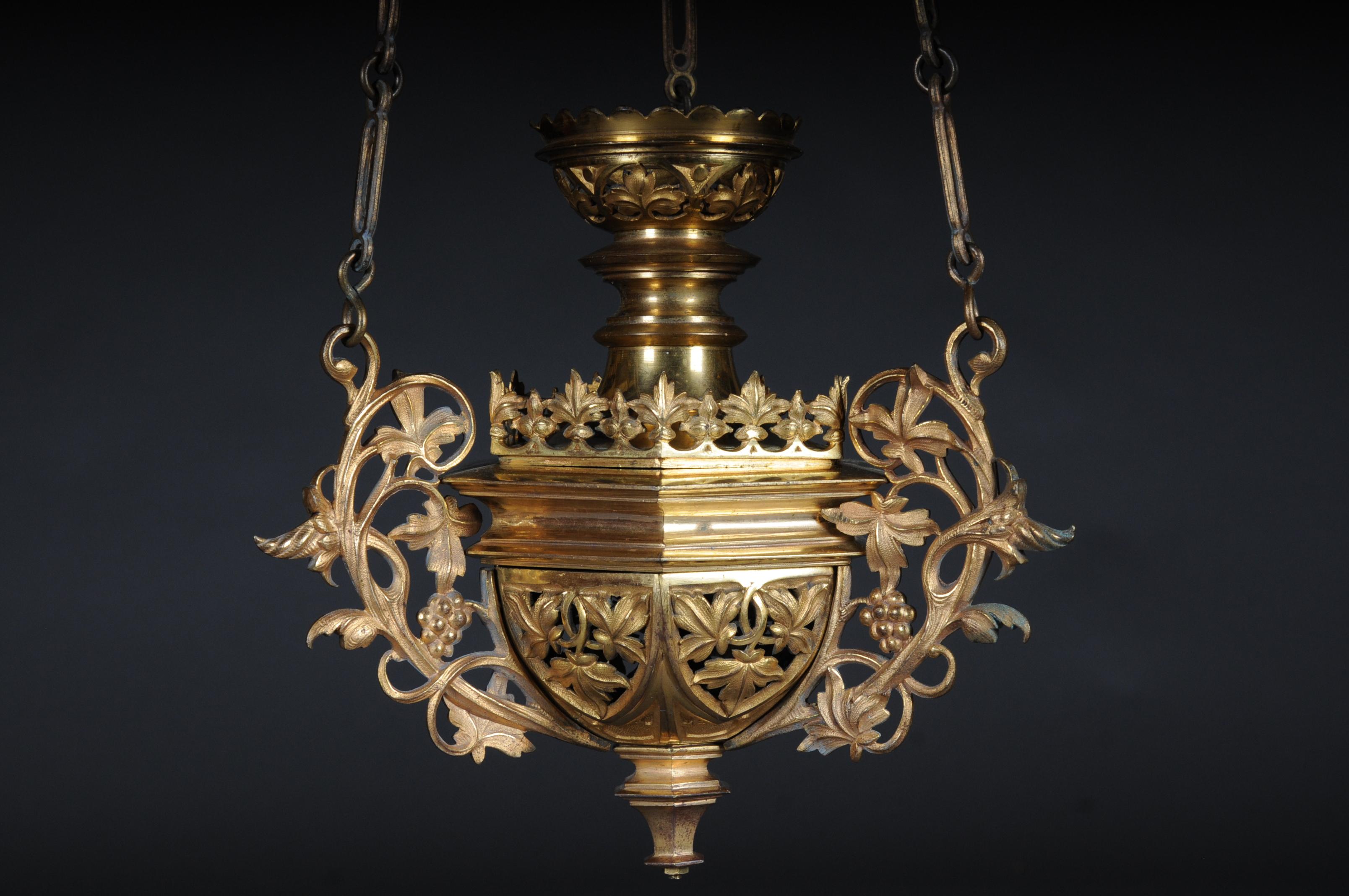 Sensational, Curious Incense Light Fire-Gilded, circa 1850 In Good Condition For Sale In Berlin, DE