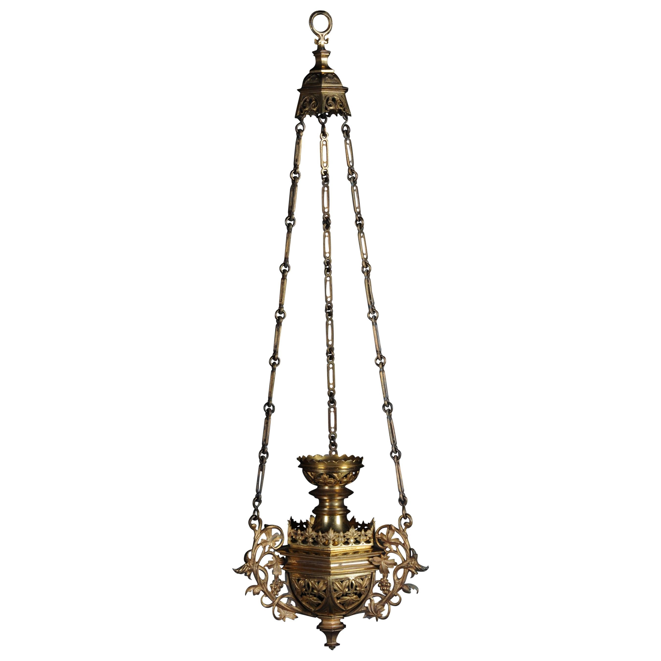 Sensational, Curious Incense Light Fire-Gilded, circa 1850 For Sale