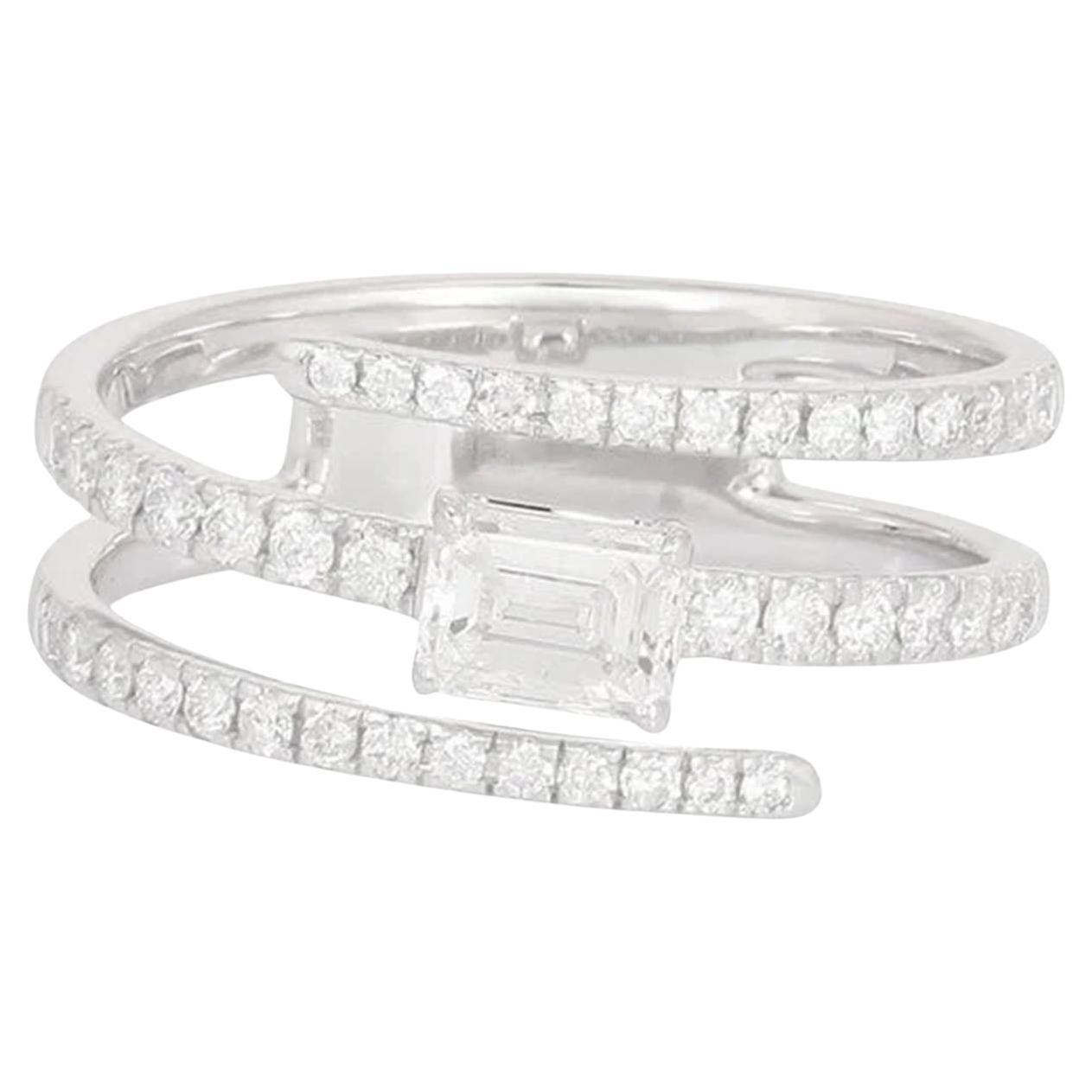 Sensational Diamond 14K (or 18k upon request) Yellow Gold Open Wrap Ring