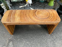 Sensazionale Gabriella  Tavolo consolle Pencil Reed in stile Crespi Mid Century Modern