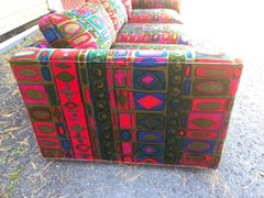 Sensational Jack Lenor Larsen Velvet Sofa Milo Baughman Style Mid-Century Modern