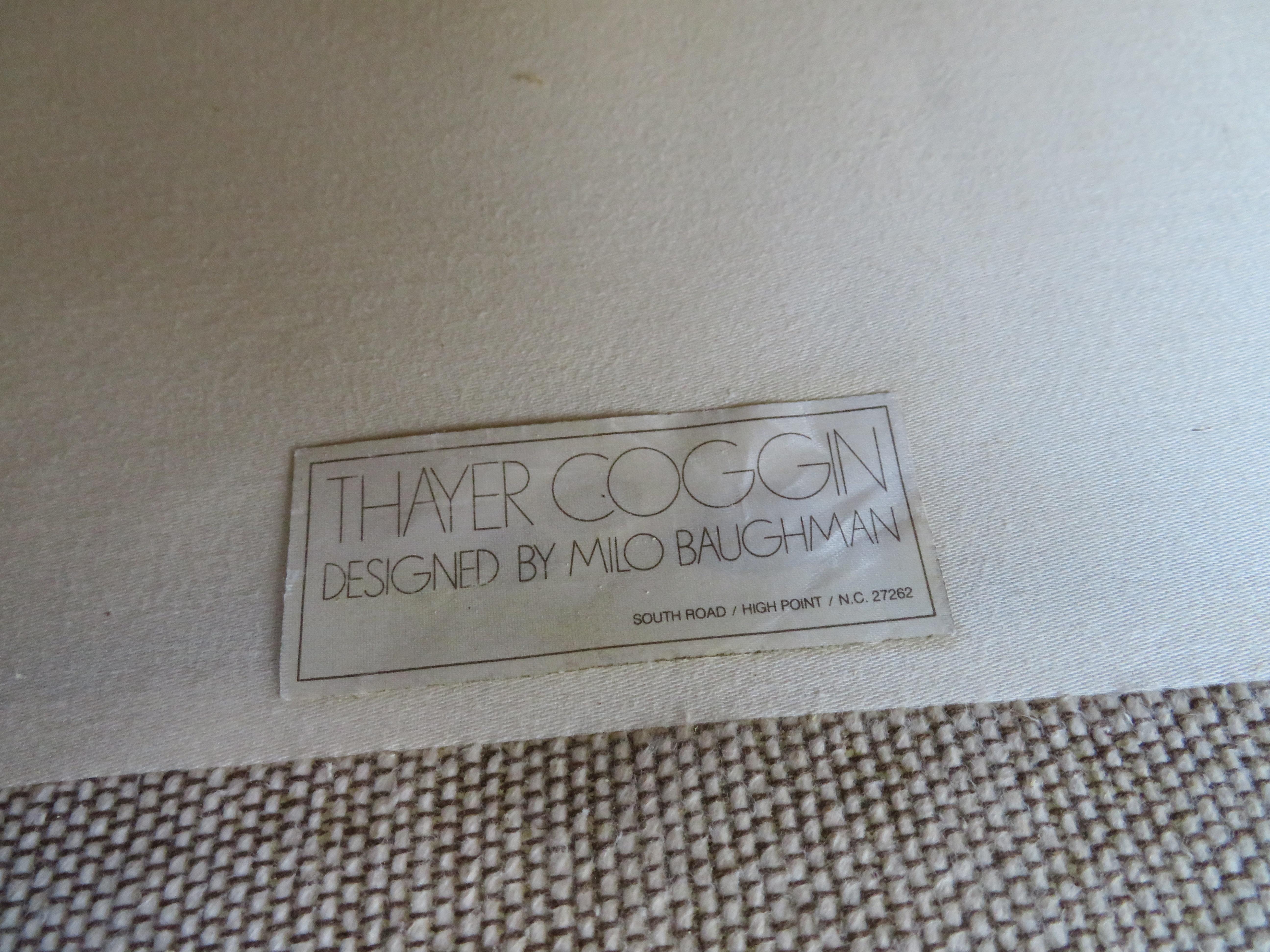 Canapé sectionnel Sensational Milo Baughman 4 pièces Thayer Coggin du milieu du siècle dernier en vente 11