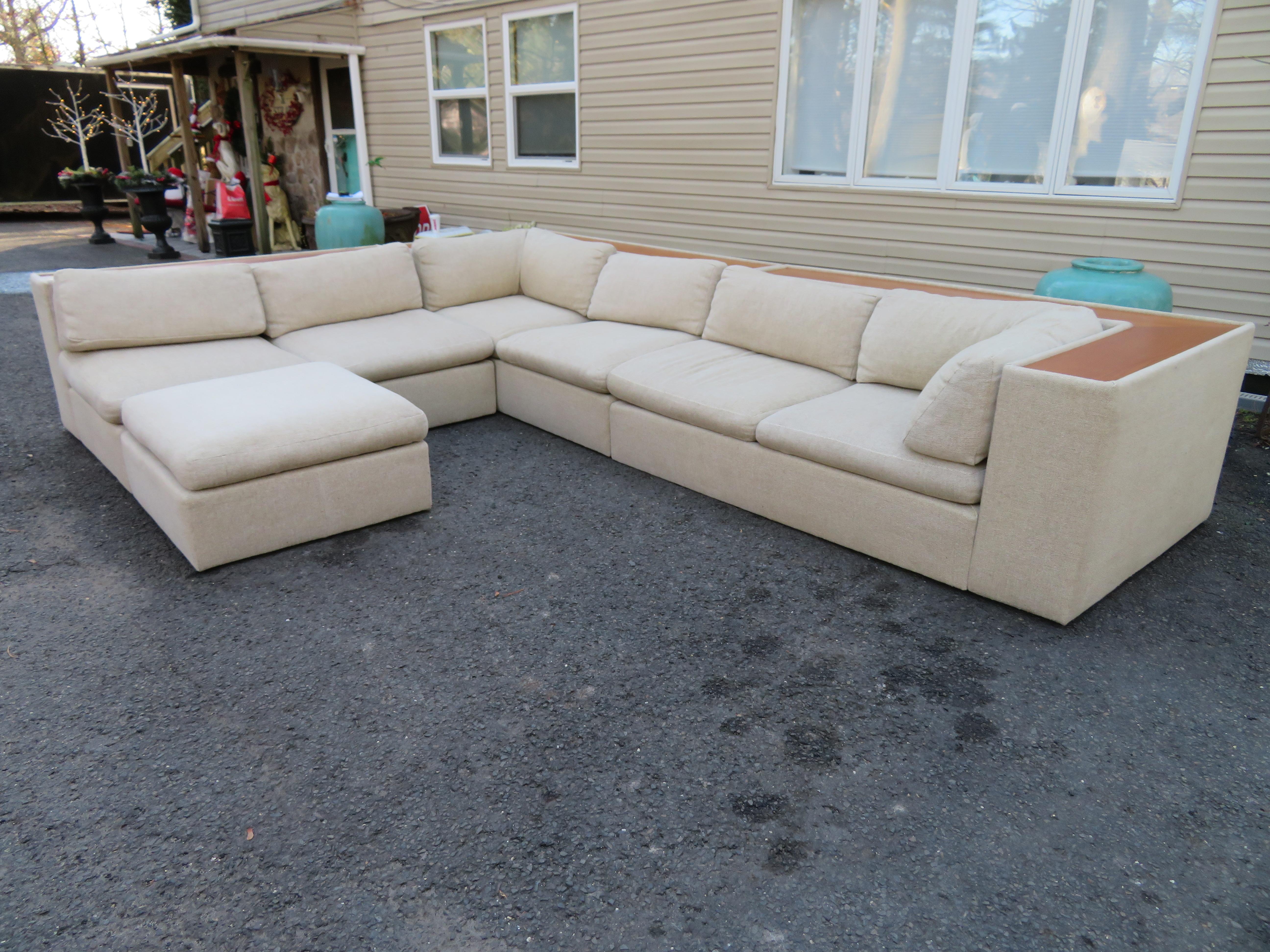 milo 4 piece sleeper sectional