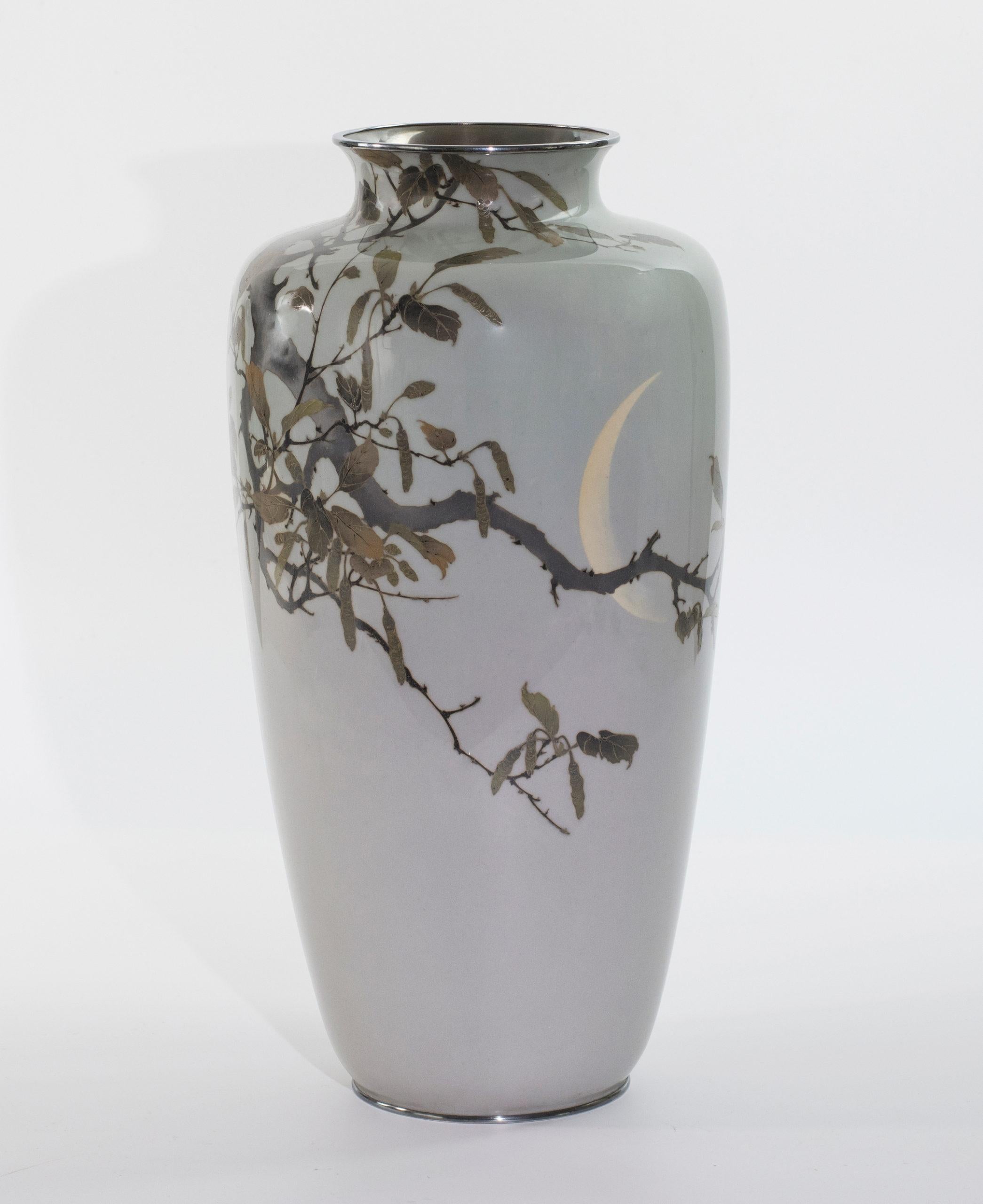 Sensational Pair of Japanese Cloisonné Enamel Vases- Ando Company 2