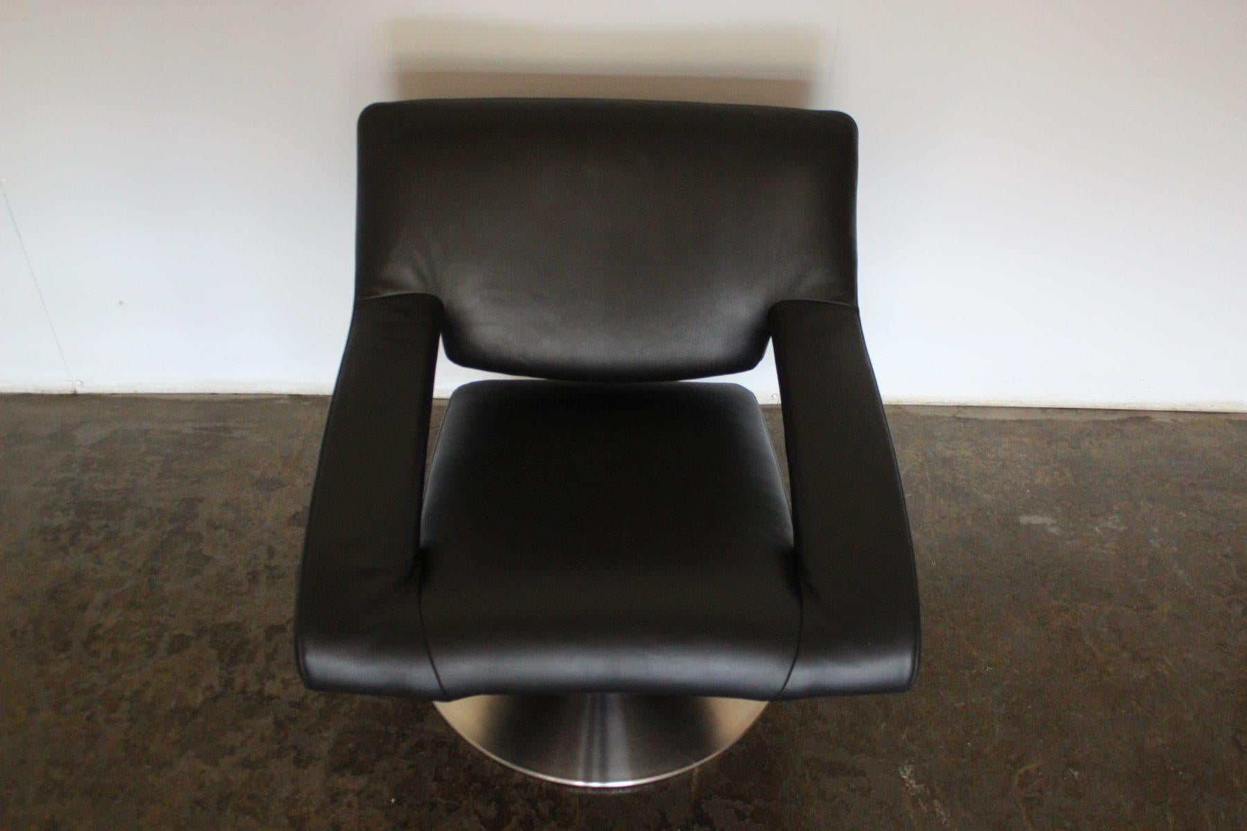 Sensational Rare Immaculate De Sede Ds255/01 Liegesessel aus schwarzem Leder im Angebot 3