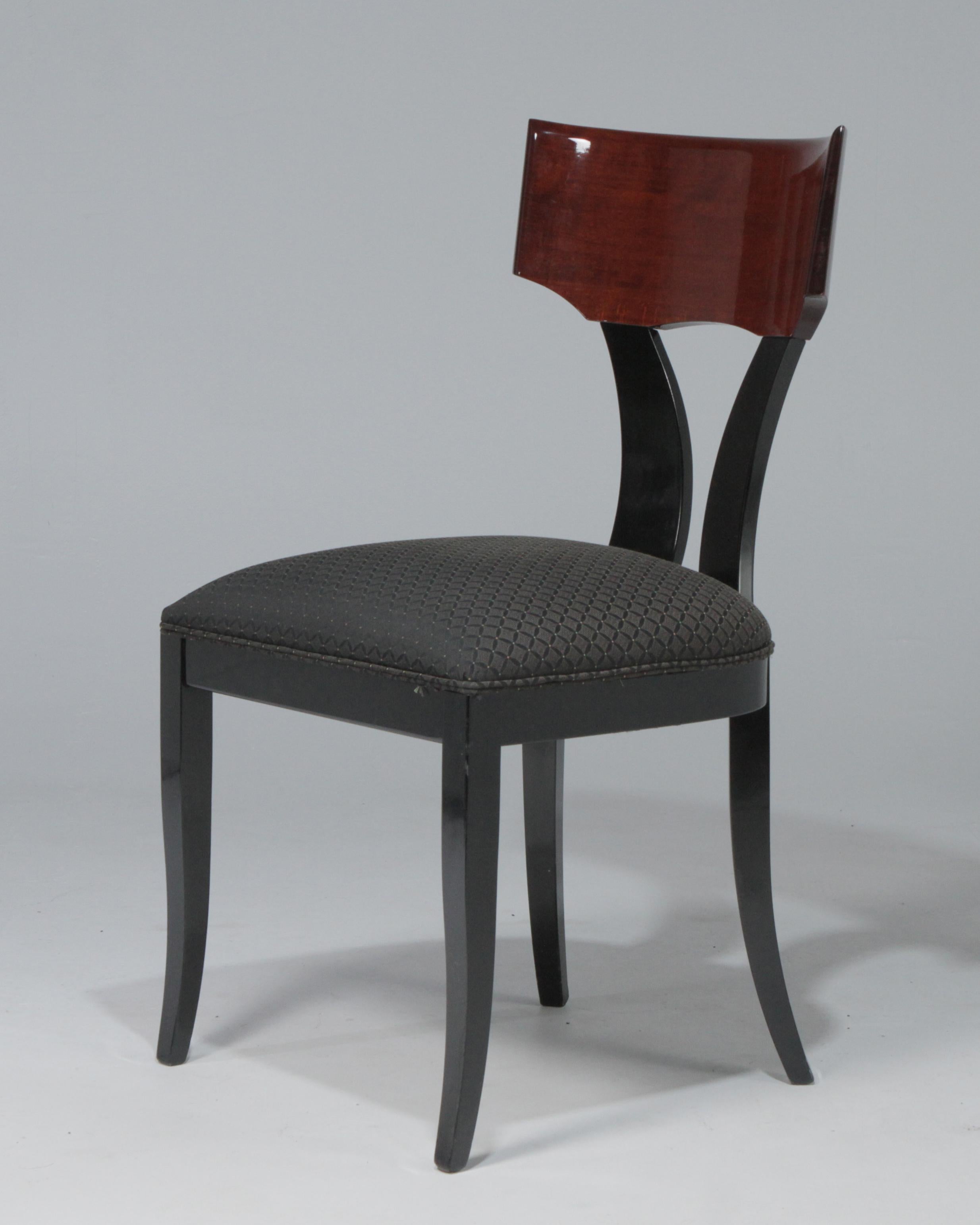 Italian Sensational Set of 10 Pietro Constantini for Ello Klismos Dining Chairs