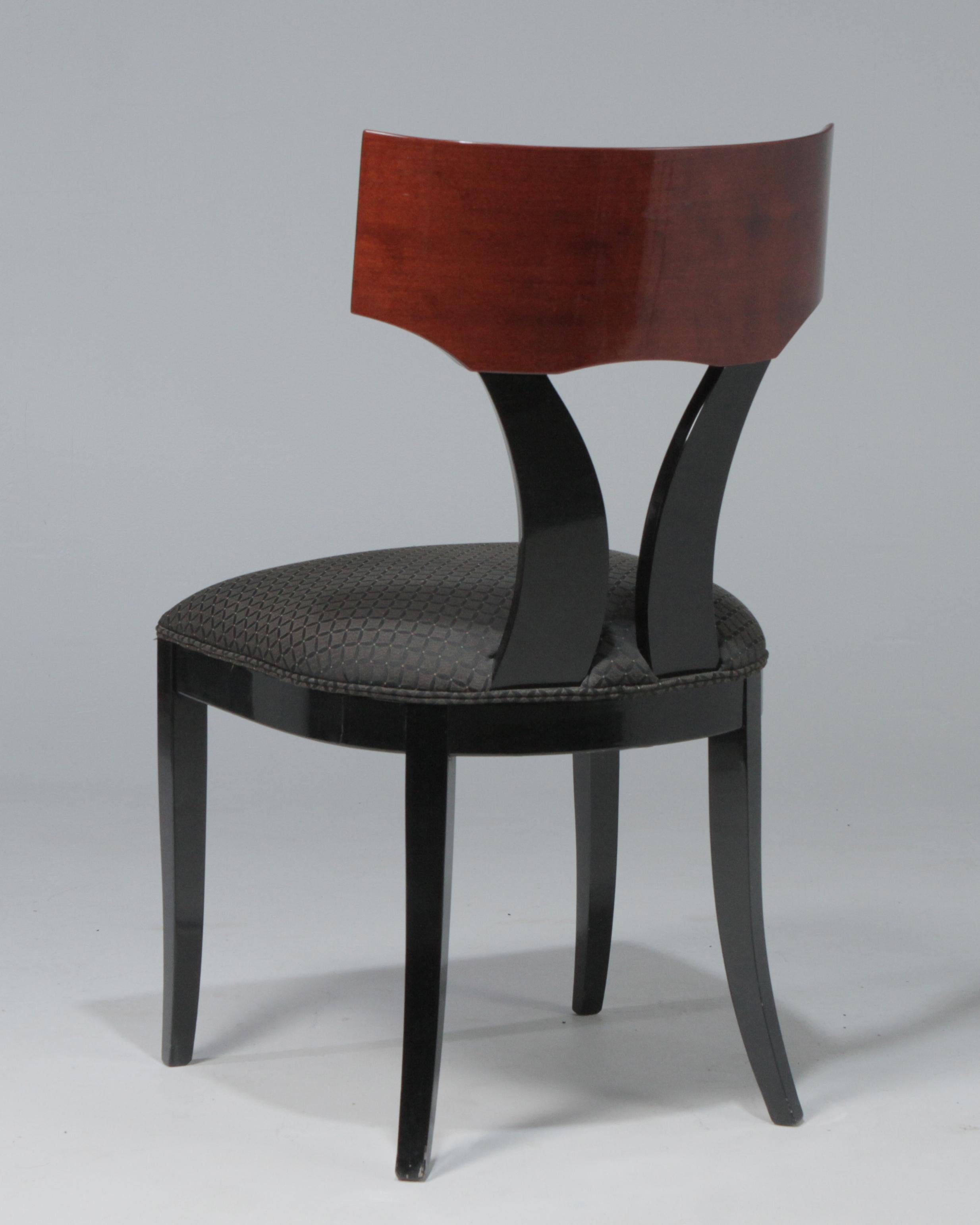 Lacquered Sensational Set of 10 Pietro Constantini for Ello Klismos Dining Chairs