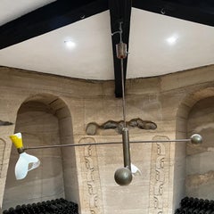 Sensational Style Stilnovo Italian Modern Mobile Chandelier Yellow and White