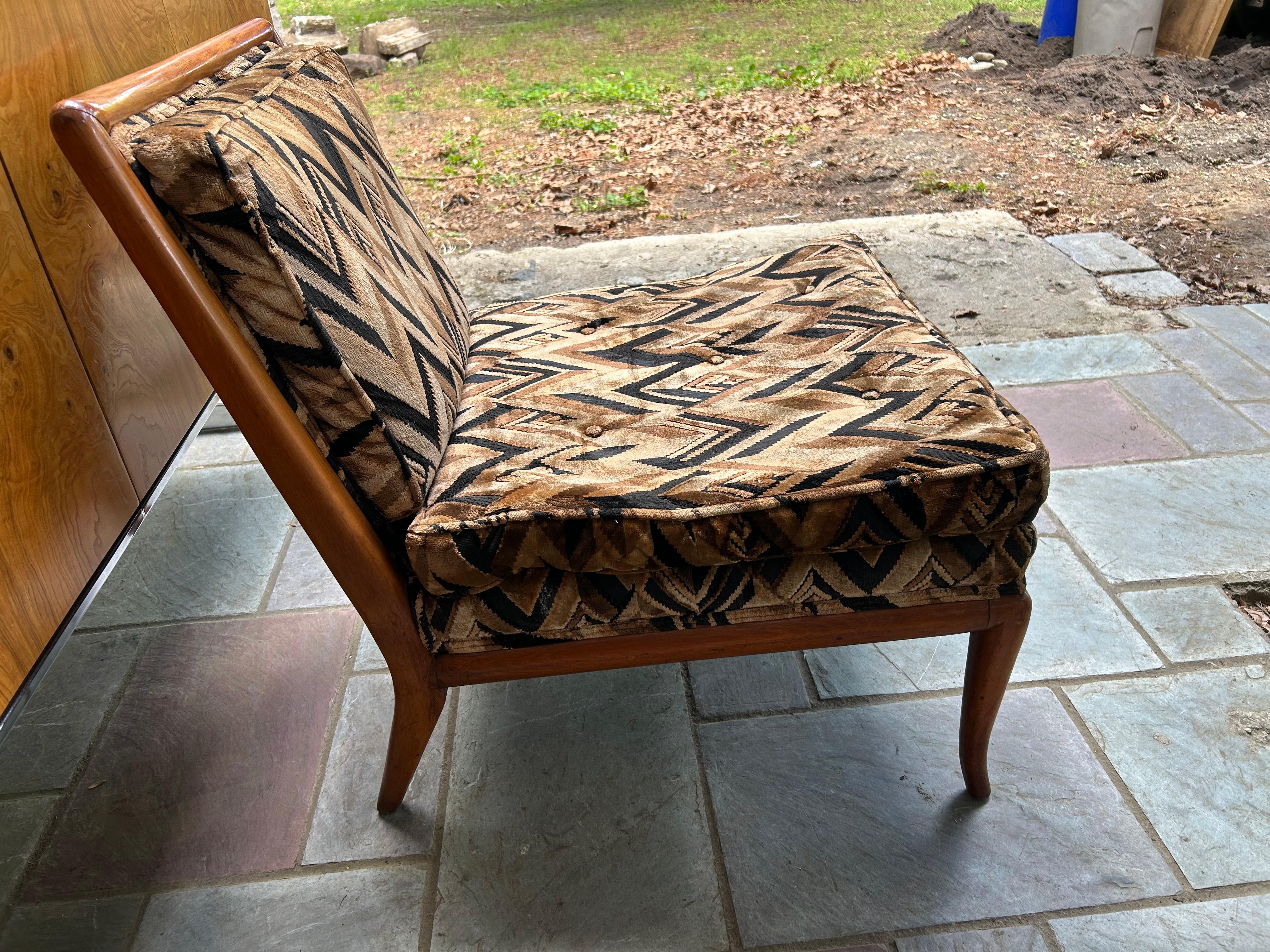 Sensational T.H. Robsjohn-Gibbings Slipper Lounge Chair for Widdicomb For Sale 4