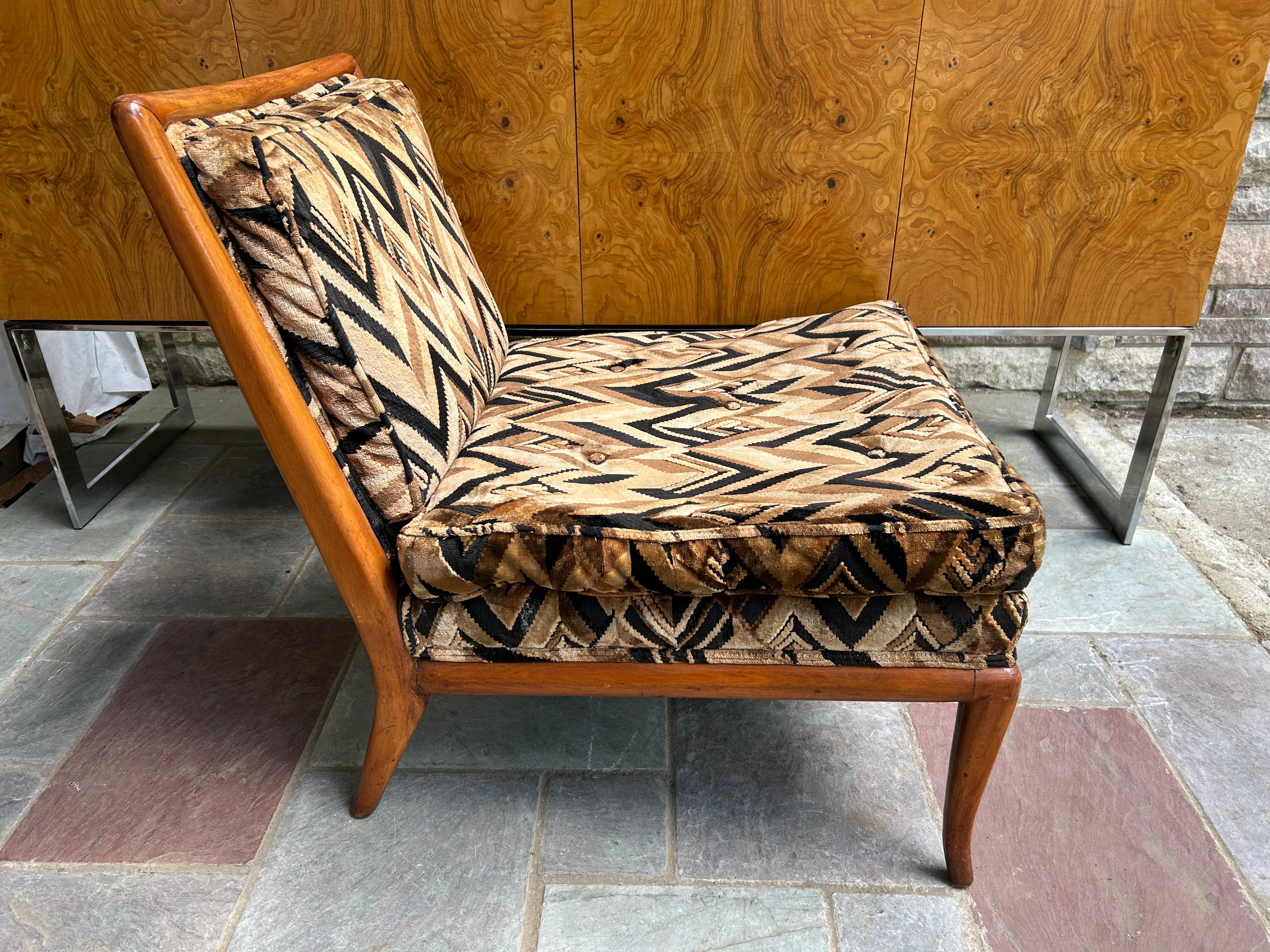 Sensational T.H. Robsjohn-Gibbings Slipper Lounge Chair for Widdicomb For Sale 5