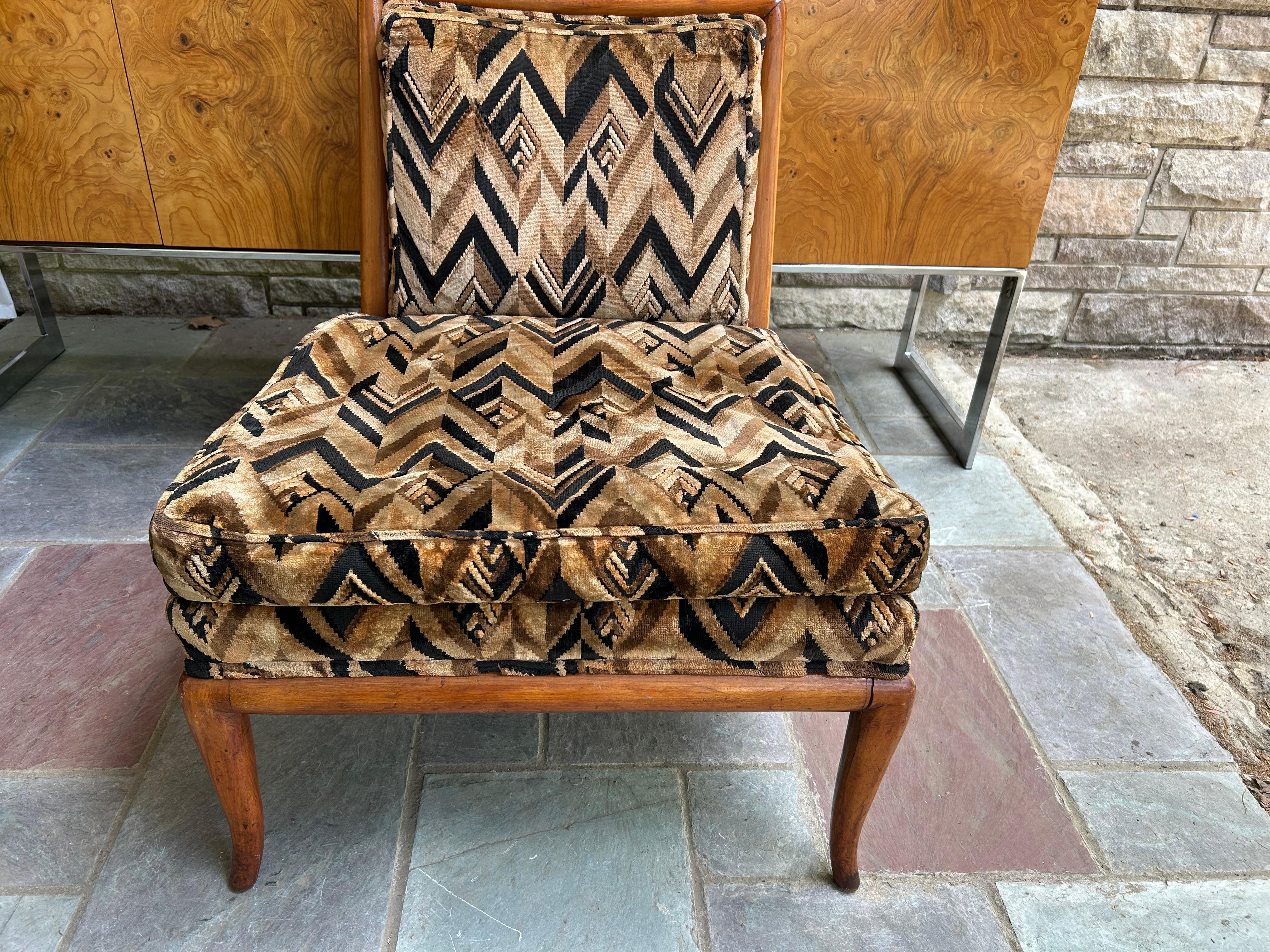 Sensational T.H. Robsjohn-Gibbings Slipper Lounge Chair for Widdicomb For Sale 1