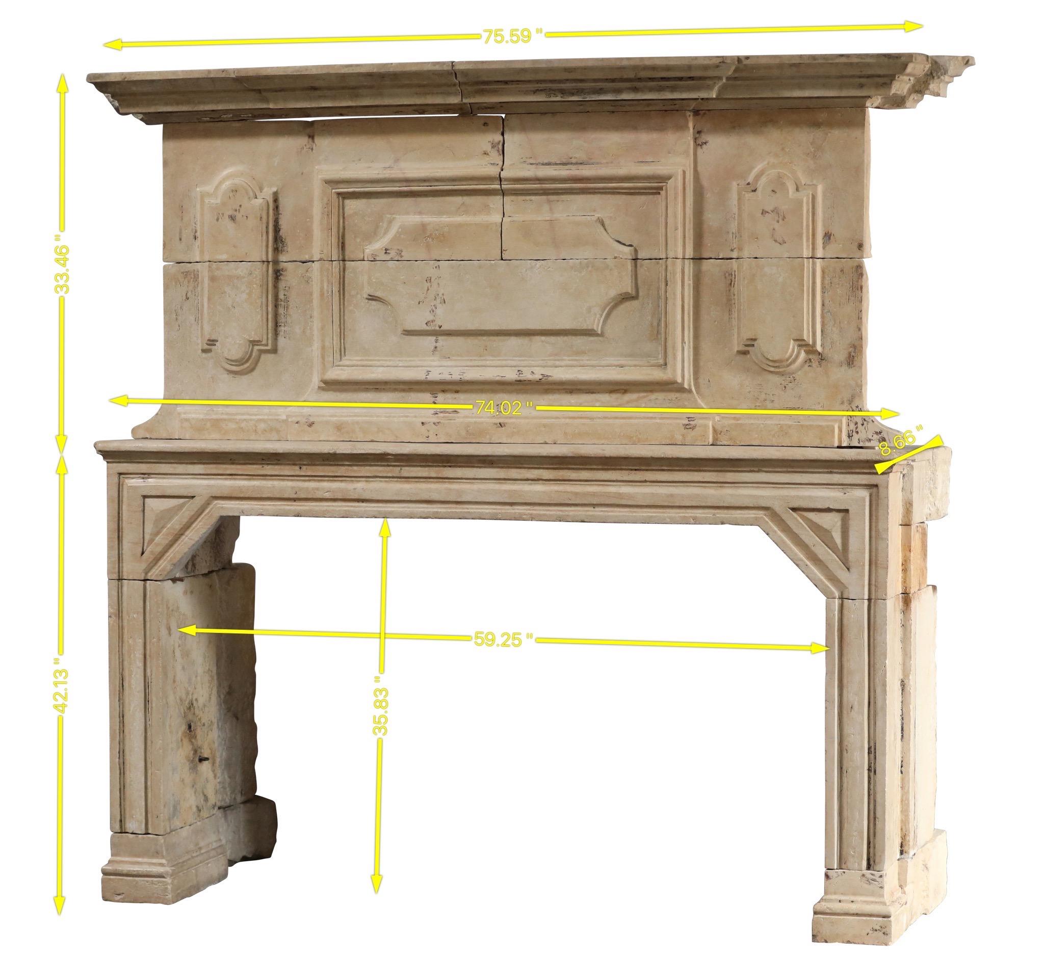 Sensazionale cornice per camino Chateau senza tempo in vendita 12