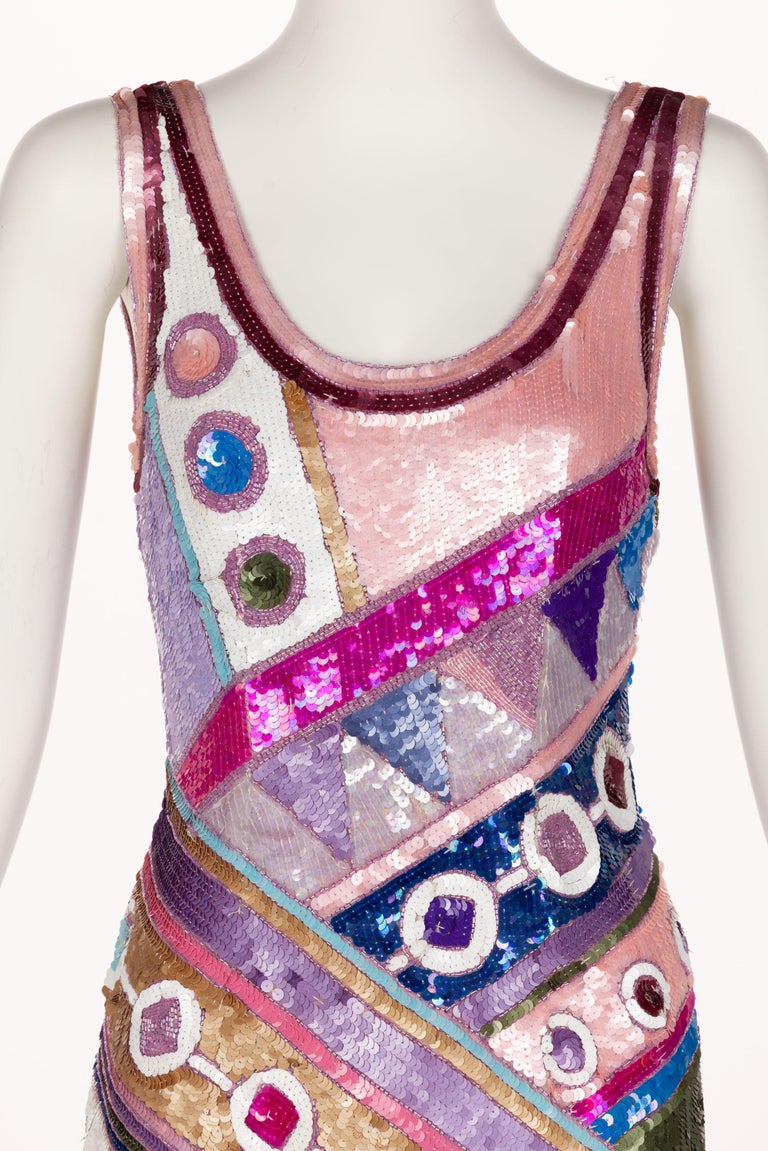 Silk Top Sequin 'THE WORKS' Saks 5th Avenue Vintage (L)
