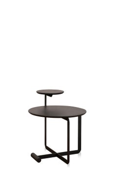 Sense Collection, Wood and Steel Ebonized Side Table