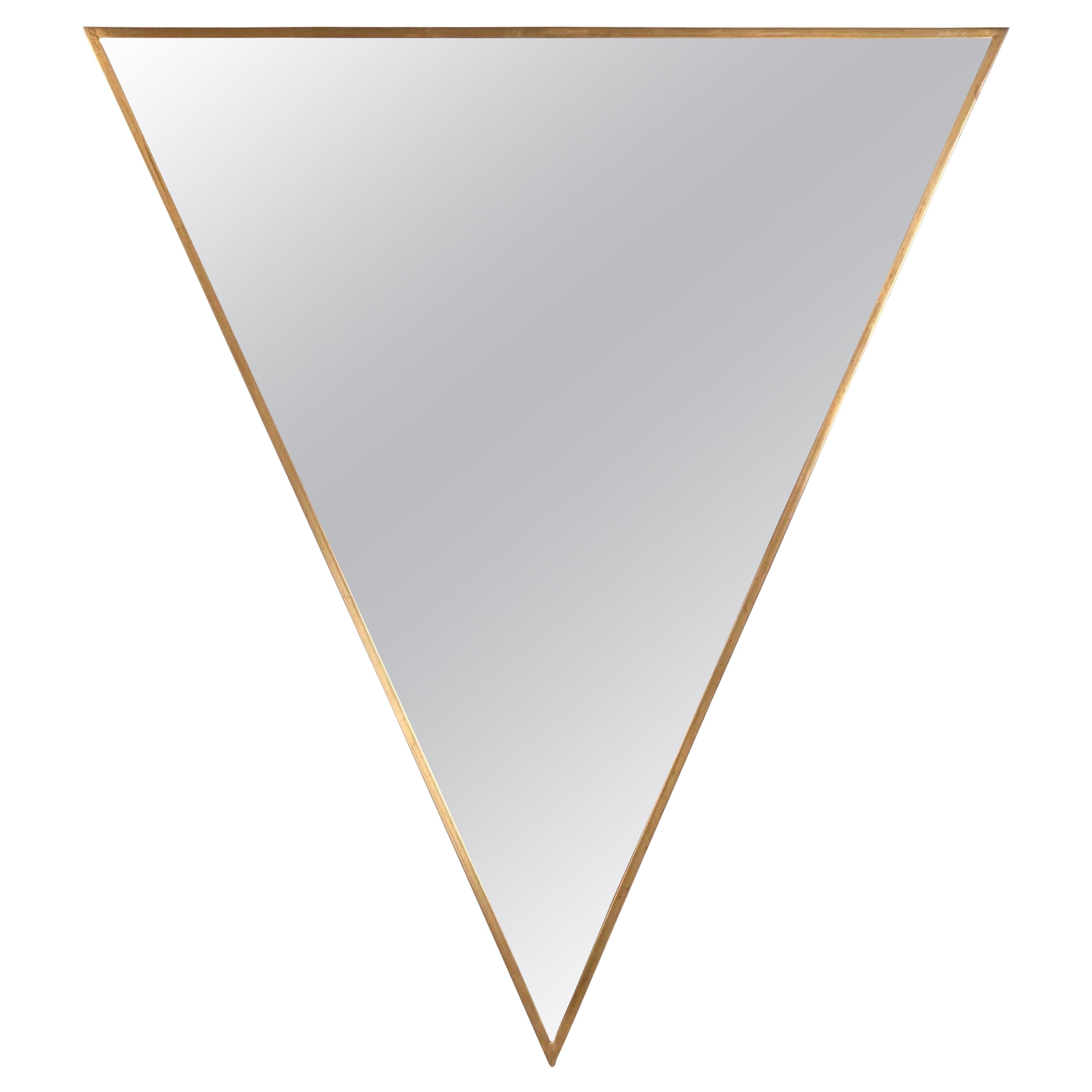 Miroir triangulaire artisanal insolite par Sandro Petti, Rome, 1970 en vente