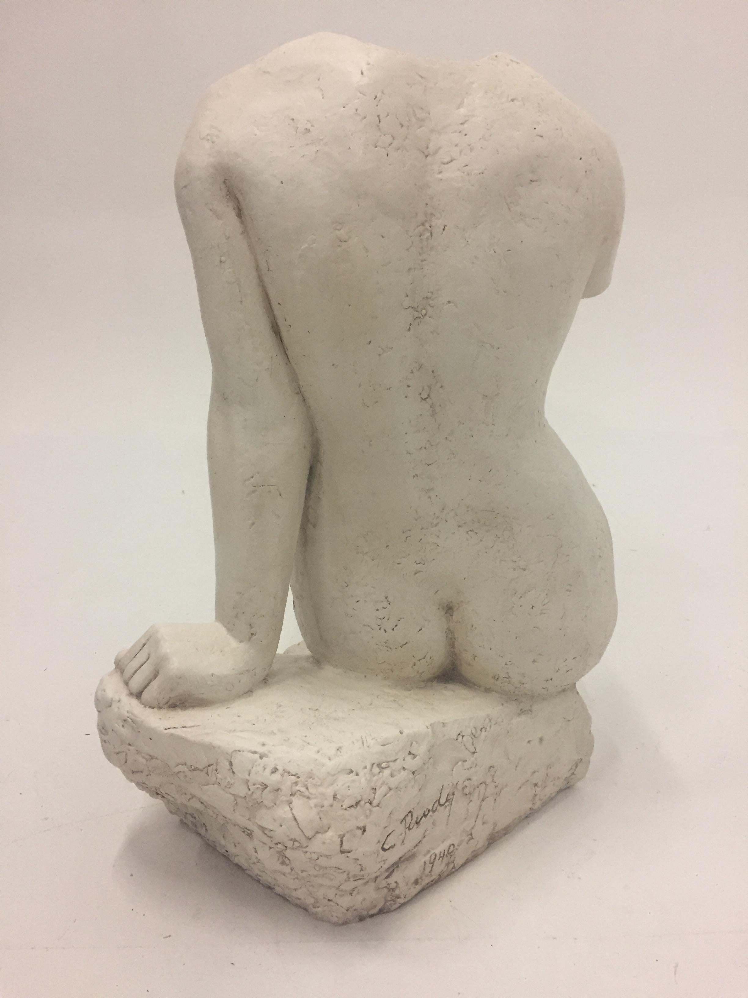 Sensual Nude Torso Sculpture by Charles Rudy 4