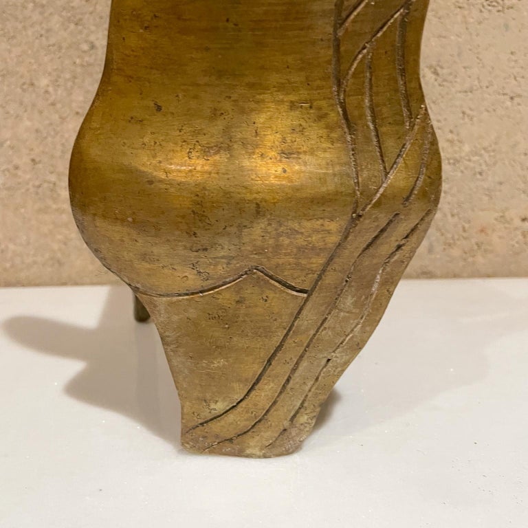 Sensuous Sculpture Brass Chair Female Form 1970s Modern Surrealism For ...