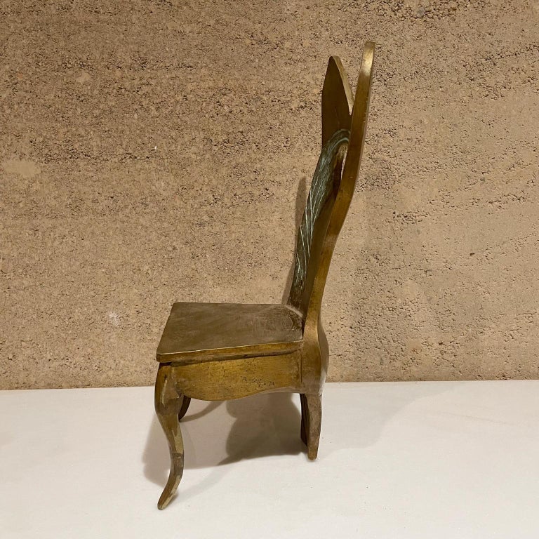Sensuous Sculpture Brass Chair Female Form 1970s Modern Surrealism For ...