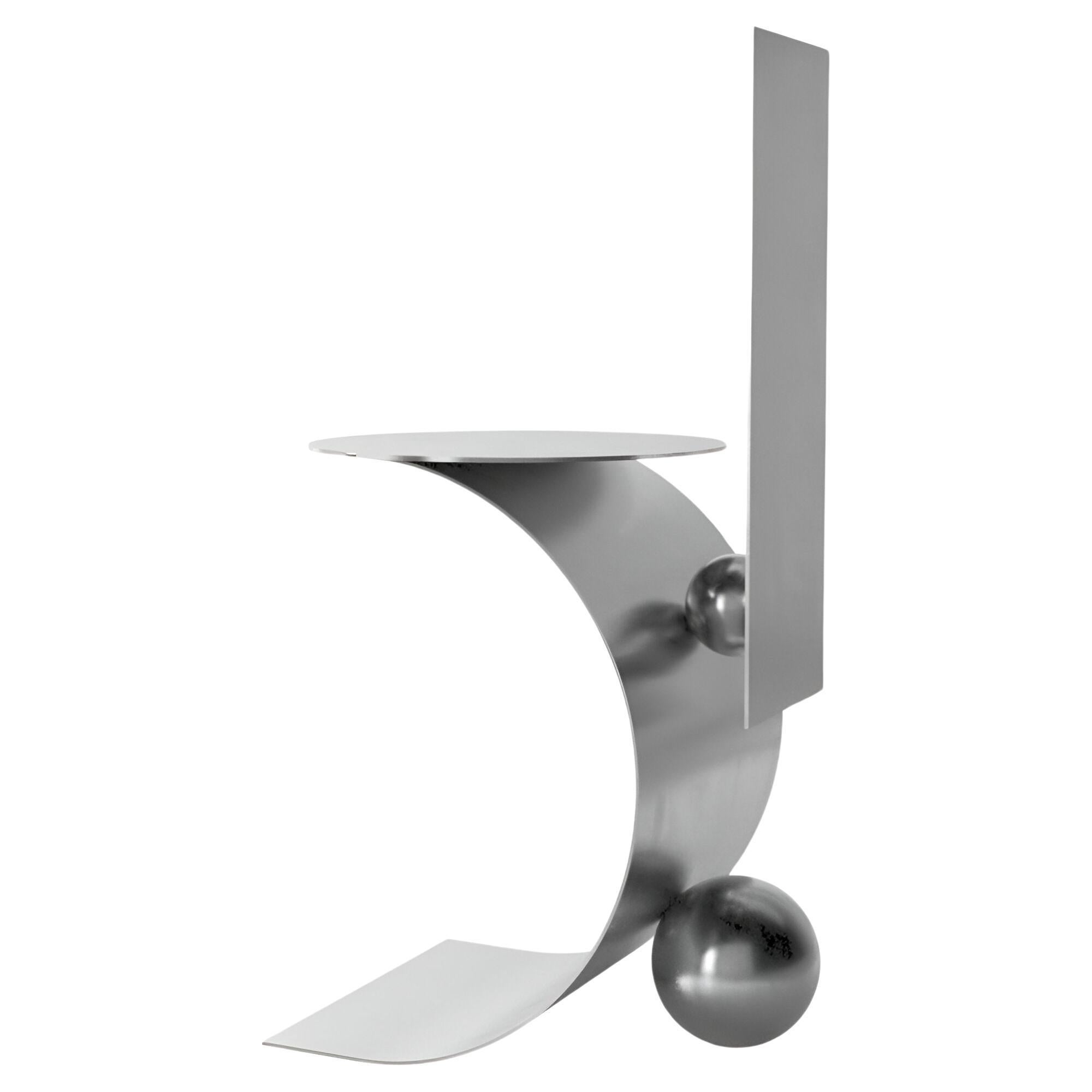 Sentada Stuhl - • Handgefertigte Ausgabe - • Stahl in Stahl von Pedro Paulo-Venzon im Angebot