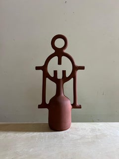 Sentido 0. Sculpture by Aniana Heras in Red stoneware