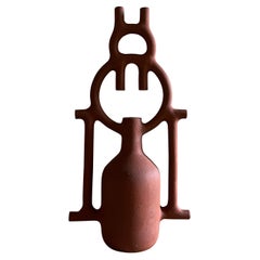 Sentido II. Sculpture by Aniana Heras in Red stoneware