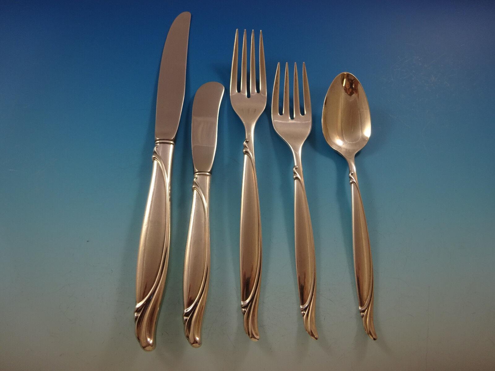 Sentimental by Oneida Sterling Silver Flatware Set For 8 Service 44 Pieces For Sale 5