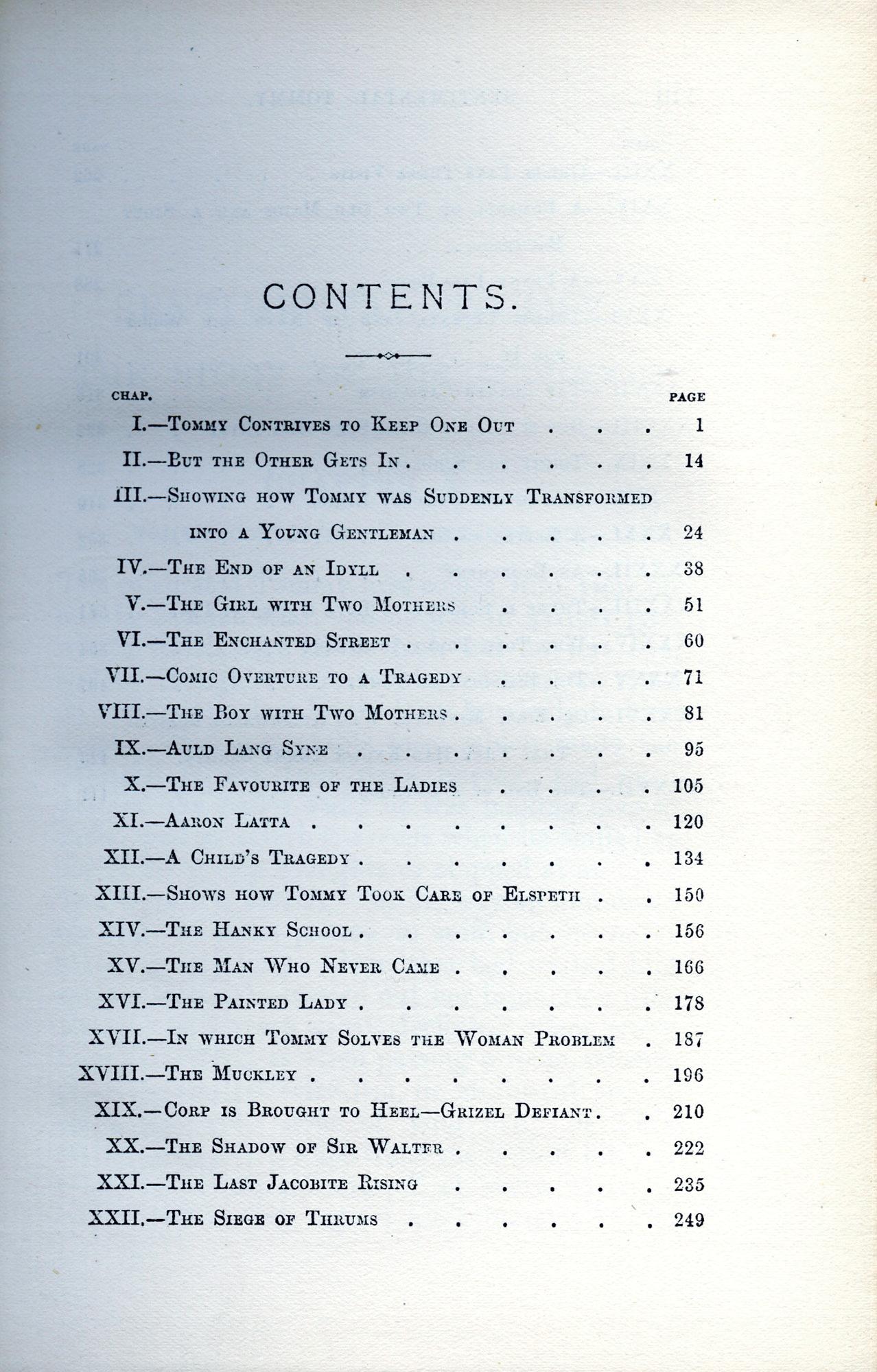 Sentimental Tommy, The Story of His Boyhood – J. M. Barrie, creator of PETER PAN In Good Condition For Sale In Middletown, NY