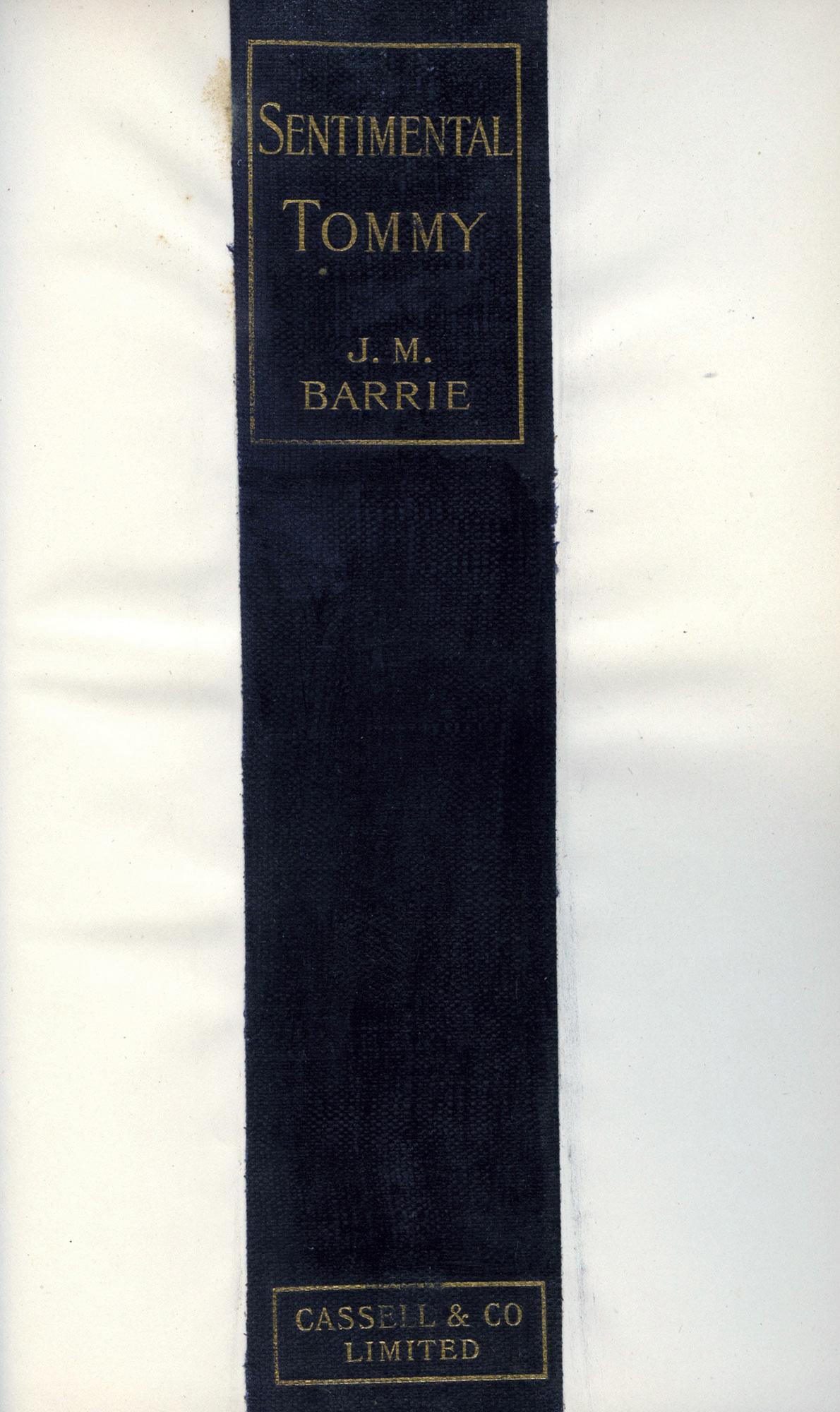 Leather Sentimental Tommy, The Story of His Boyhood – J. M. Barrie, creator of PETER PAN For Sale