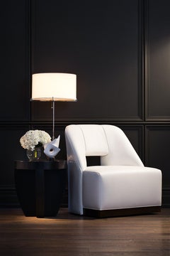 Sentinel Grand Floor Lamp with Black Shade by Powell & Bonnell
