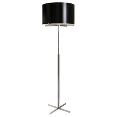 Sentinel Grand Floor Lamp with Black Shade by Powell & Bonnell