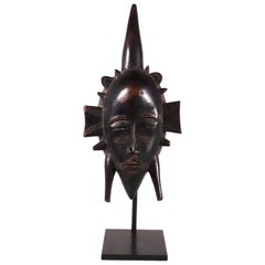 Vintage Senufo Face Mask Kpelie Cote D'ivoire Mali Burkina Faso West African Tribal Art
