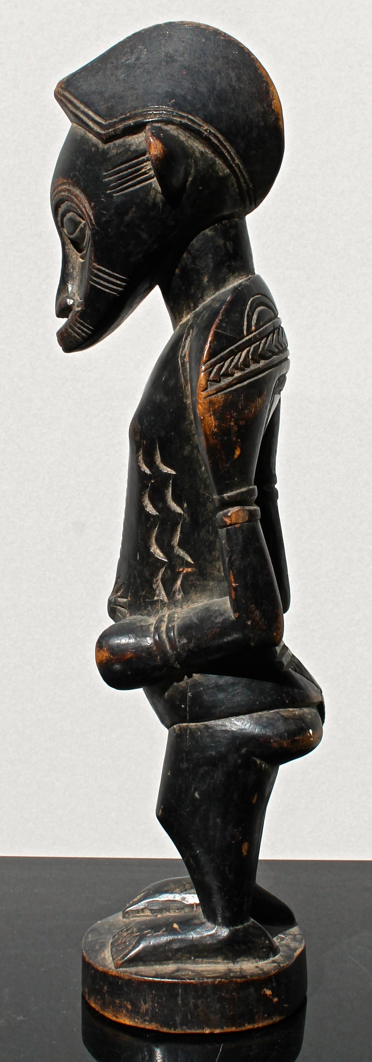 Wood Senufo Figure African Sculpture For Sale