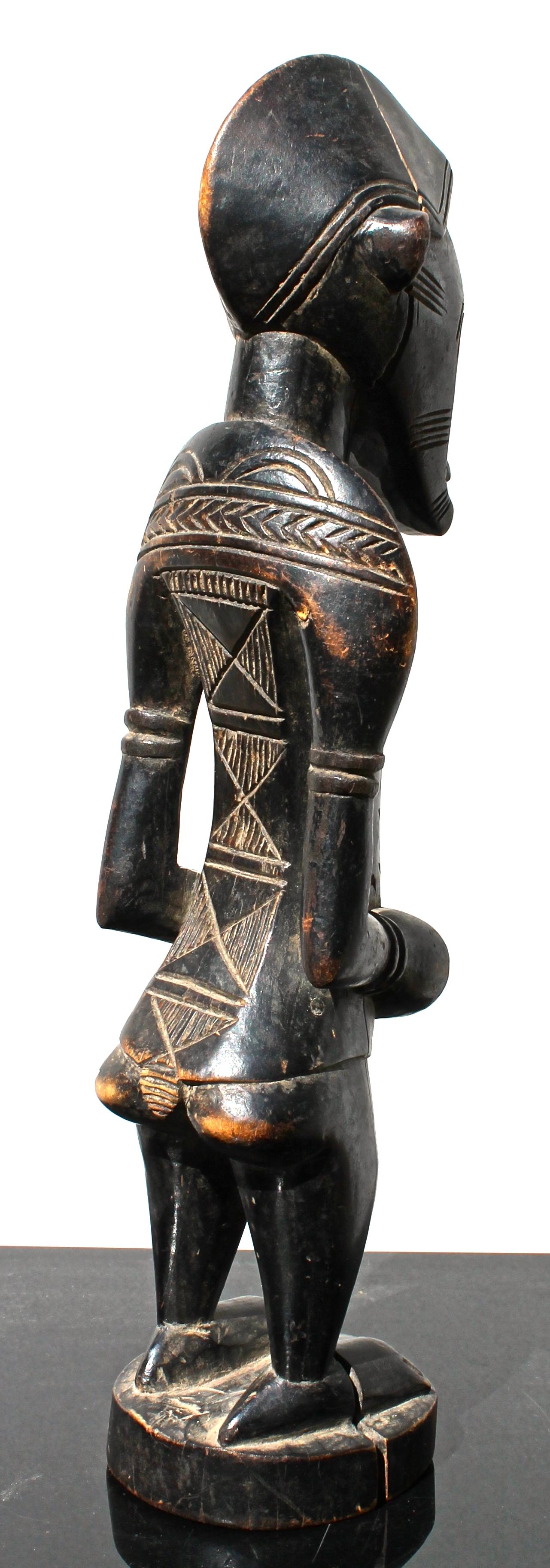Carved Senufo Figure African Sculpture For Sale