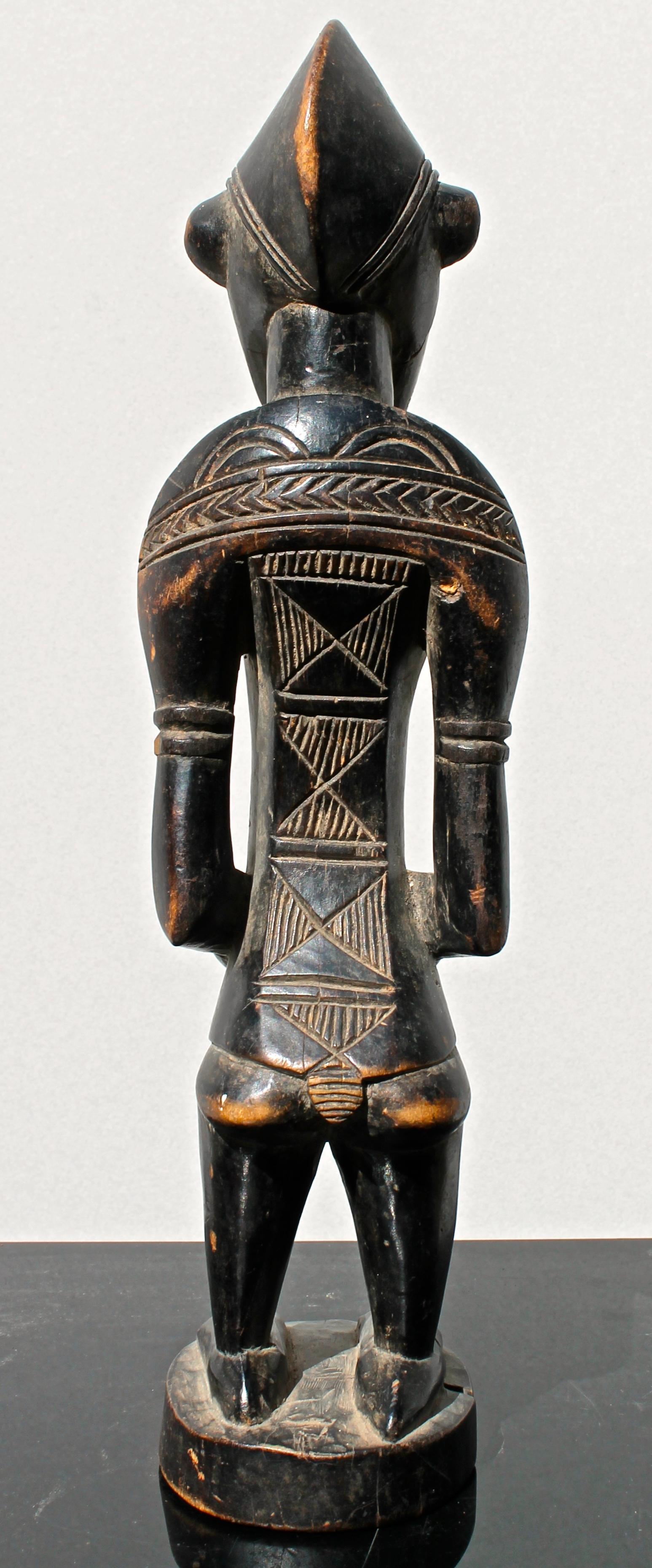 Senufo Figure African Sculpture In Good Condition For Sale In Sharon, CT