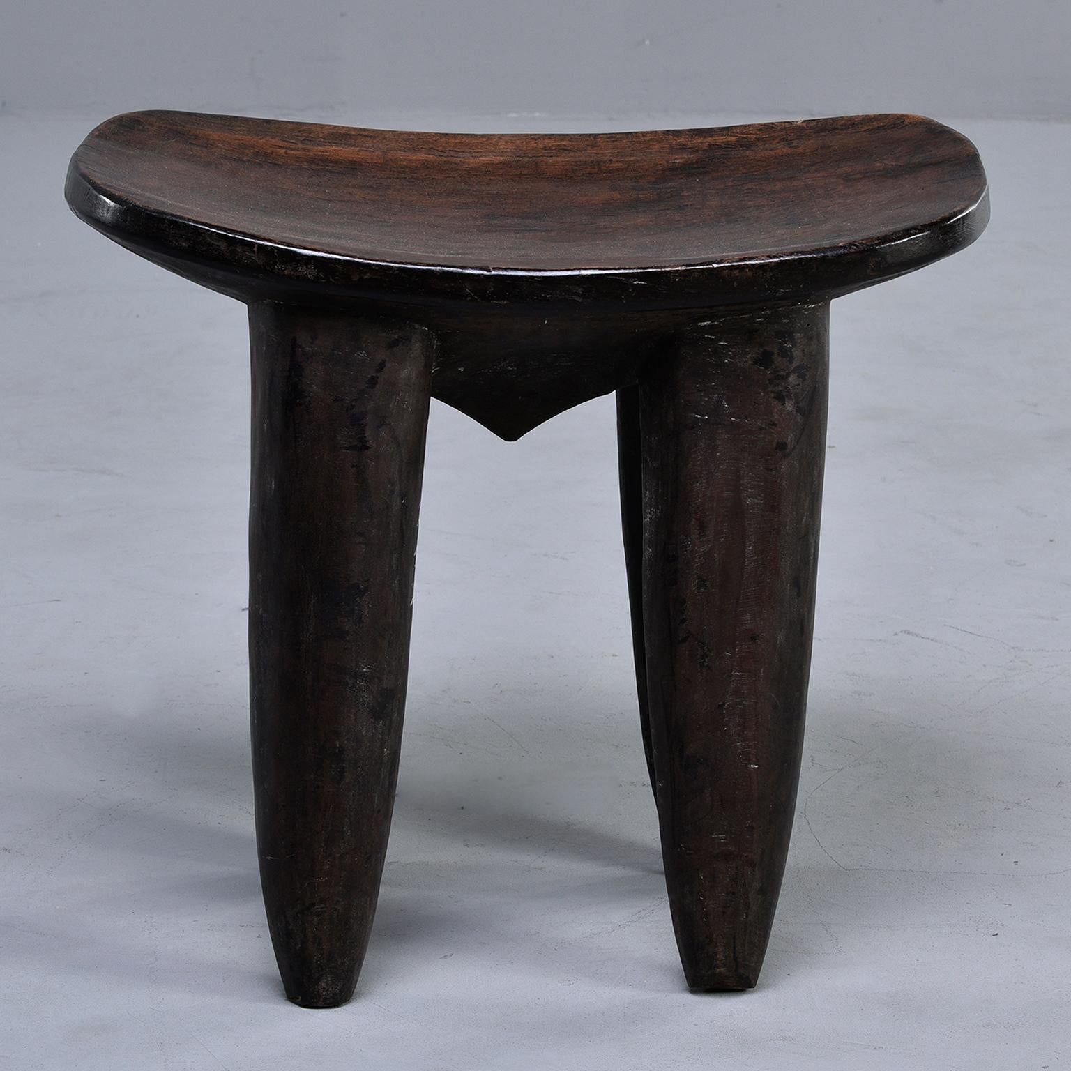 Wood Senufo Hand Carved Side Table or Stool
