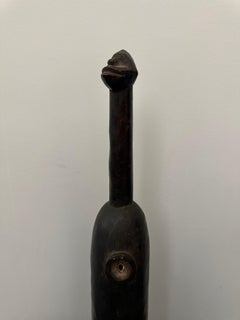 Senufo Hand-Carved Wooden Ritual Flute