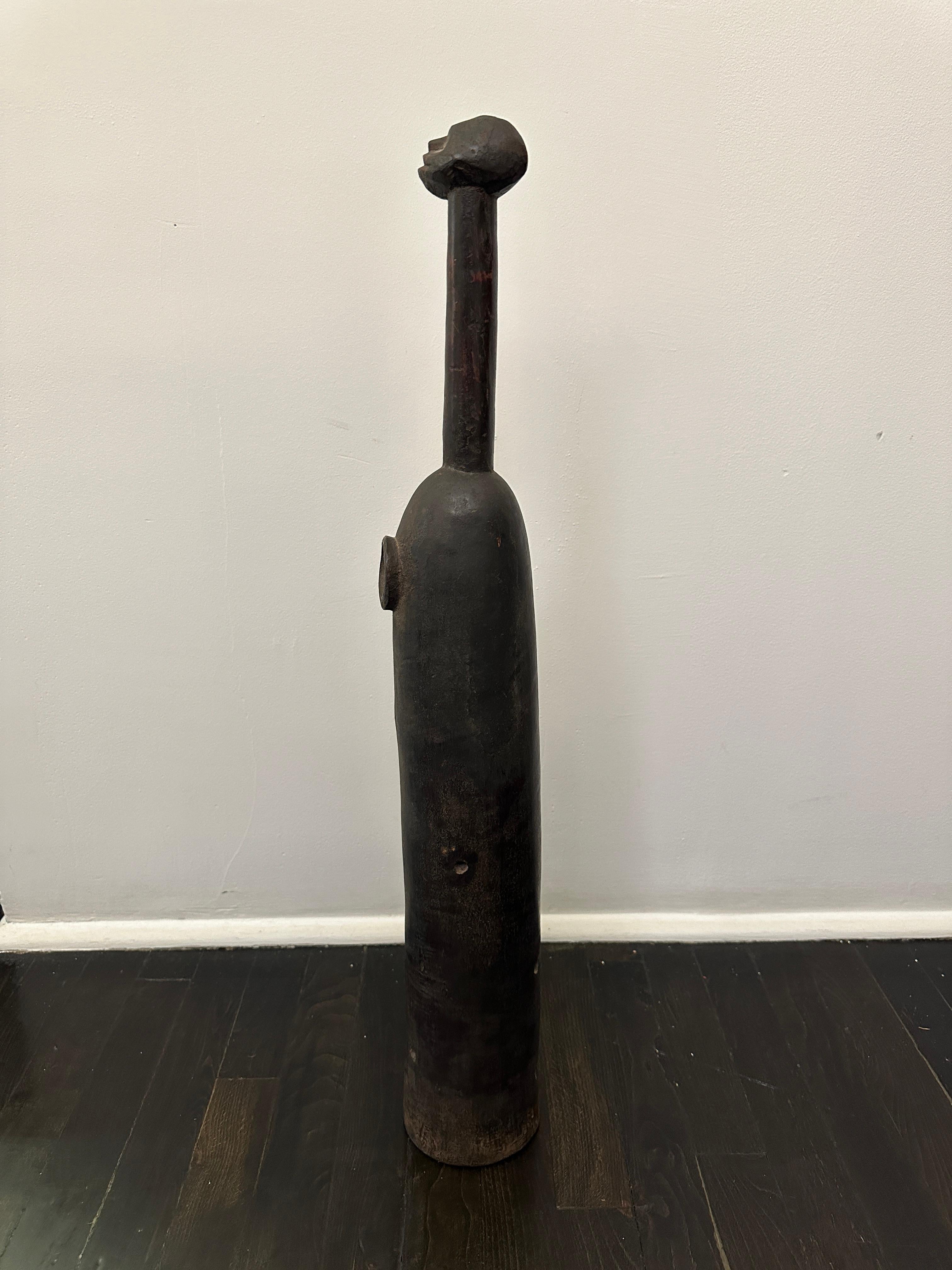 Tribal Flute rituel Senufo en bois sculpté à la main en vente