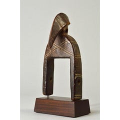 Senufo Heddle Pulley with Hornbill Motif in Wood