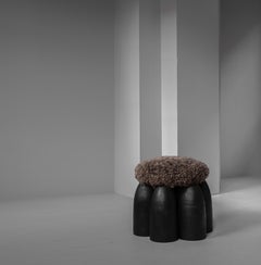 Senufo Ottoman, Unique Signed Stool, Arno Declercq