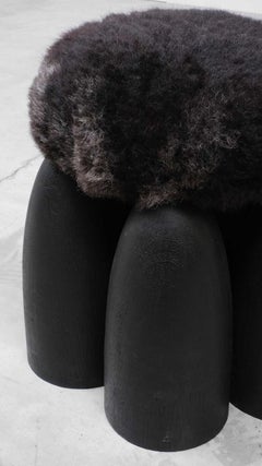 Senufo-Ottomane, einzigartiger, signierter Hocker von Arno Declercq