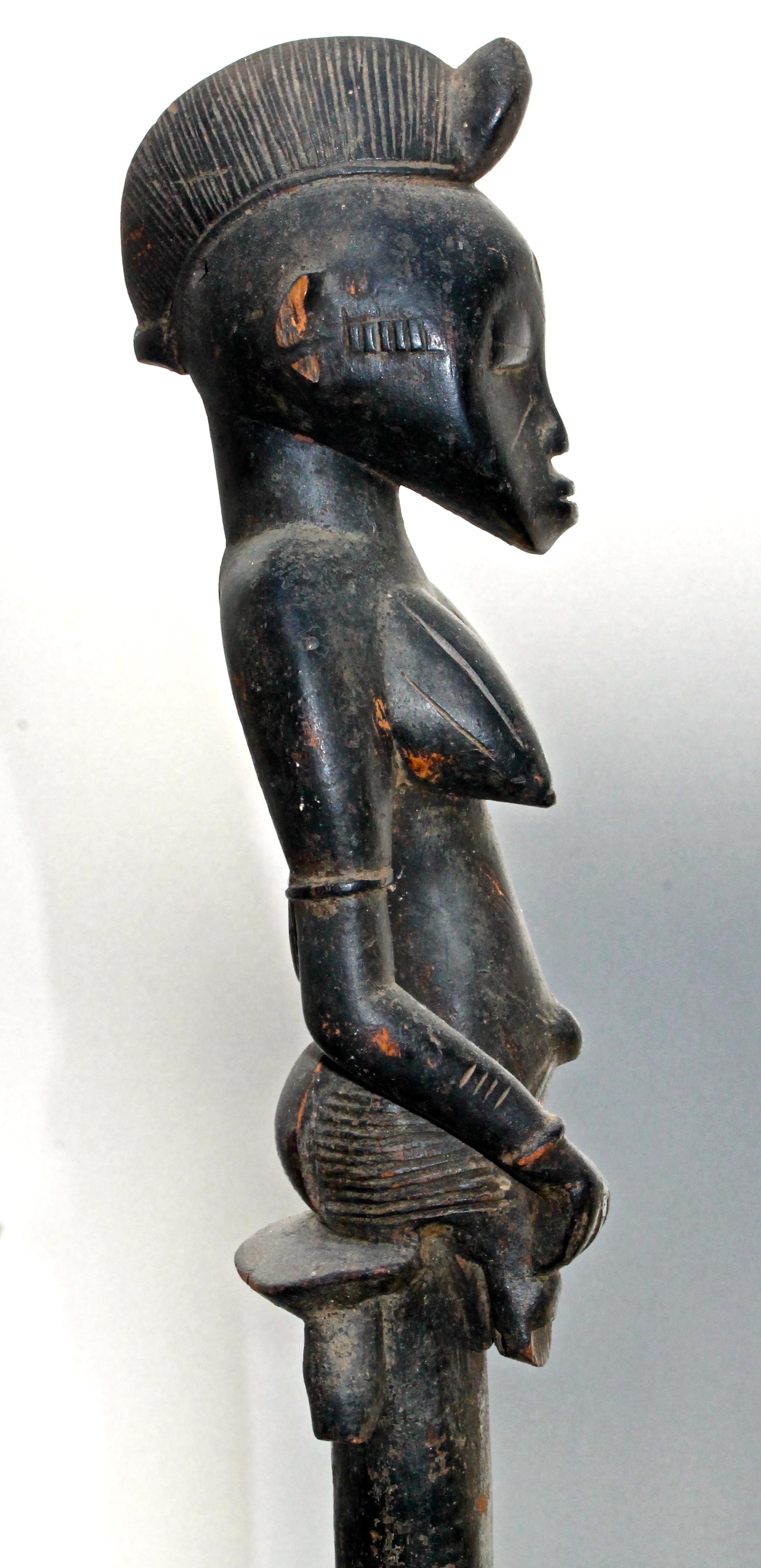 Tribal Senufo Staff Sotheby's Provenance For Sale