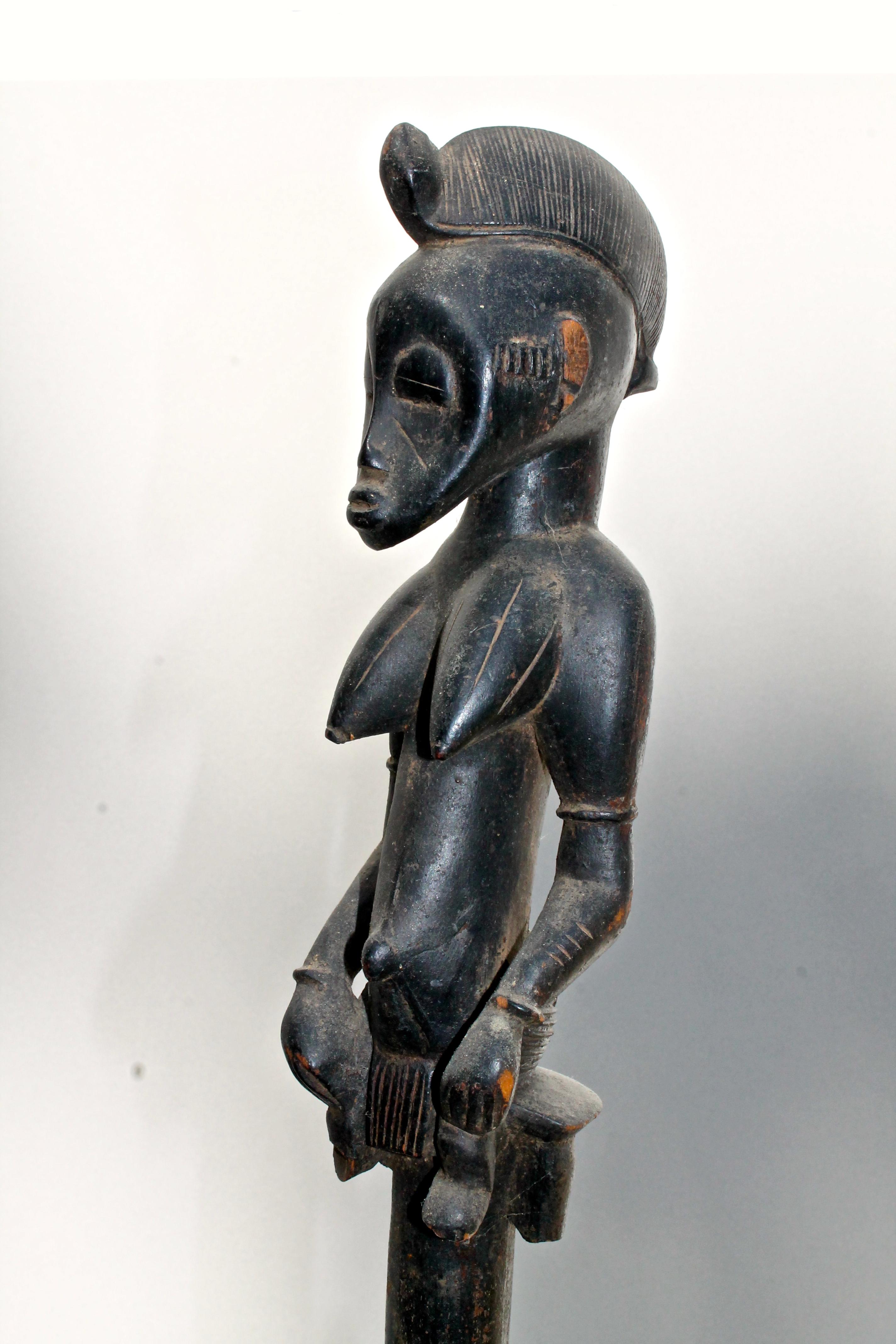 Senufo Staff Sotheby's Provenance In Good Condition For Sale In Sharon, CT