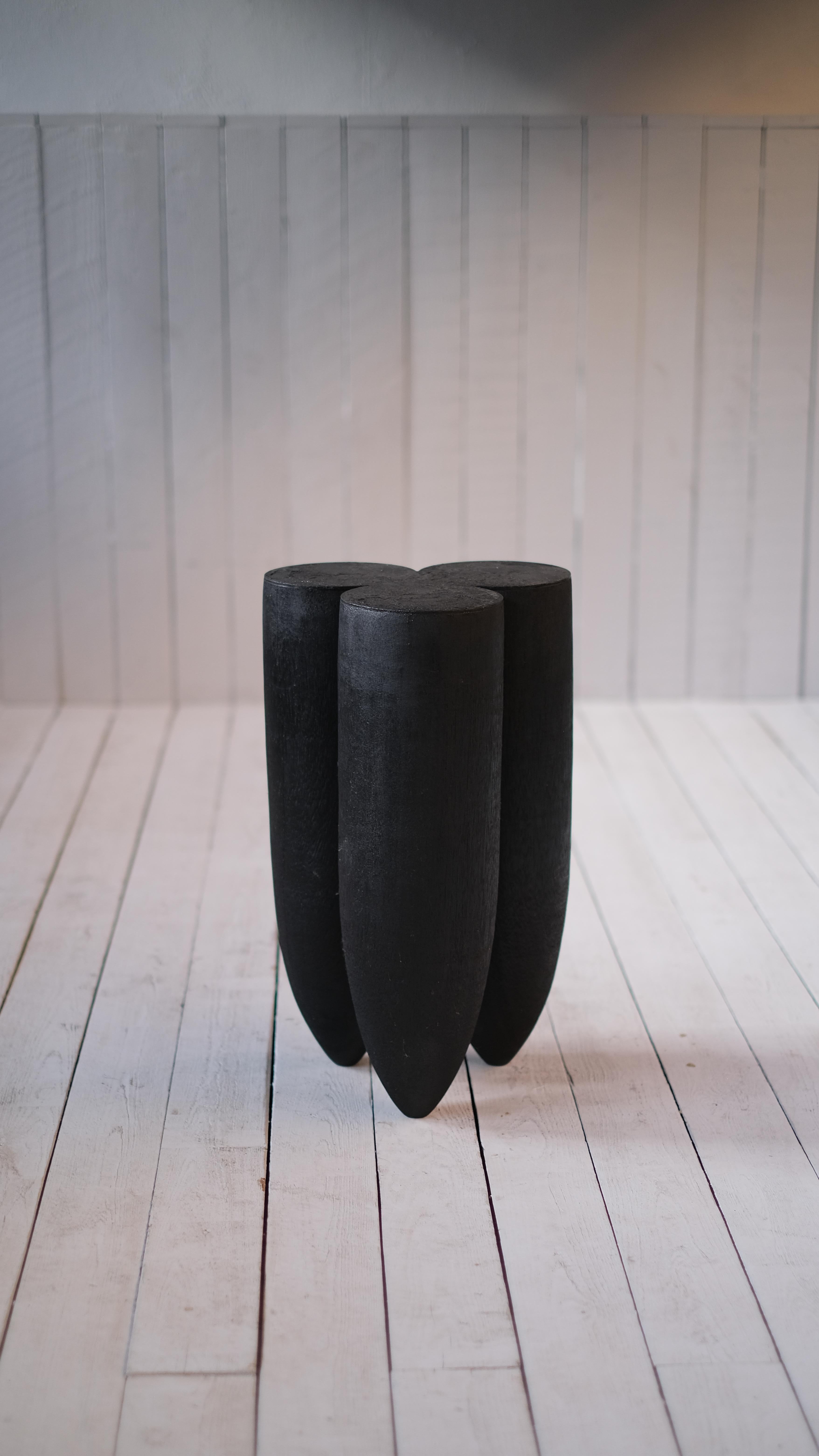 Senufo Stool in Iroko Wood by Arno Declercq In New Condition For Sale In Geneve, CH