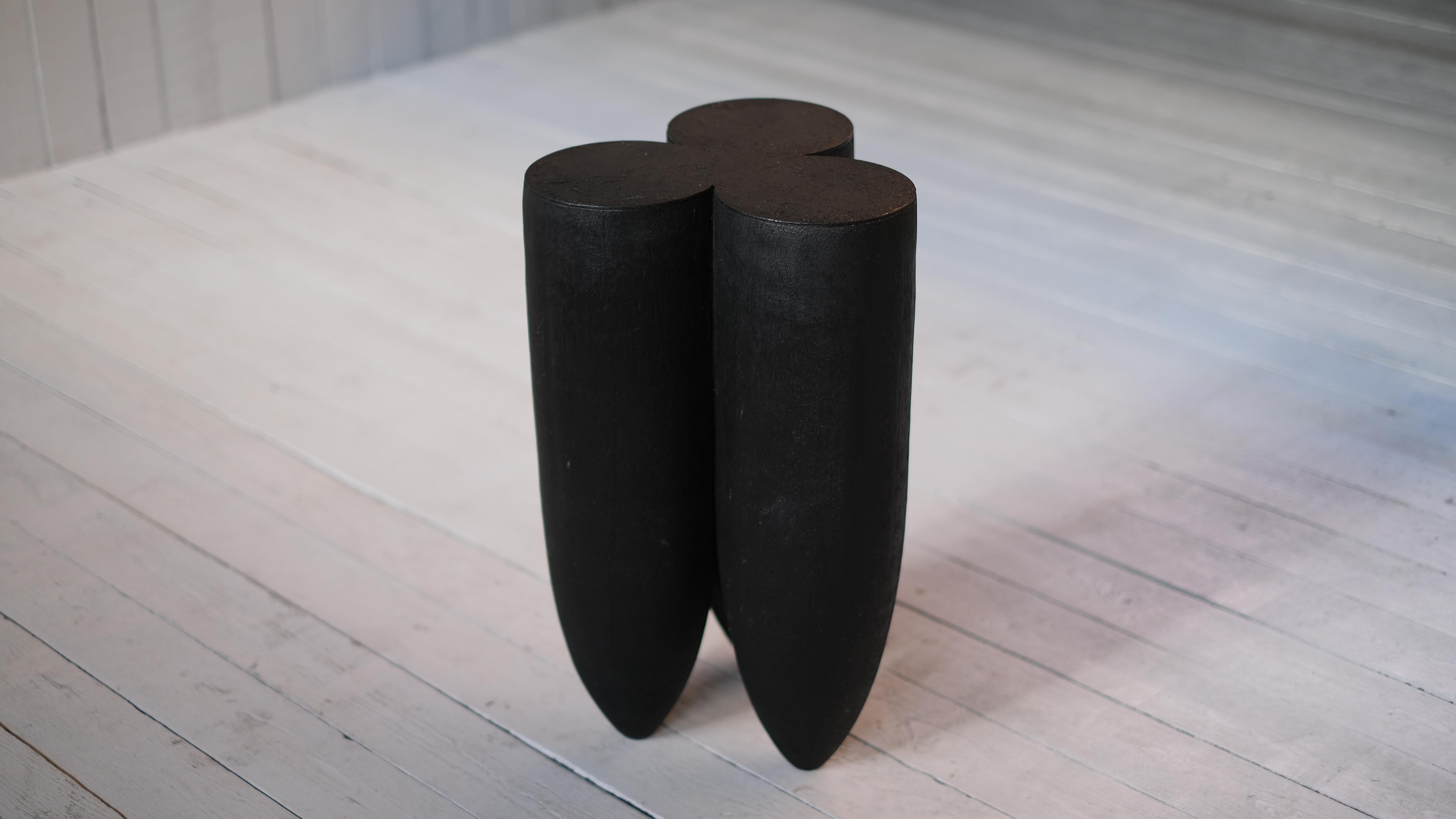 Contemporary Senufo Stool in Iroko Wood by Arno Declercq For Sale